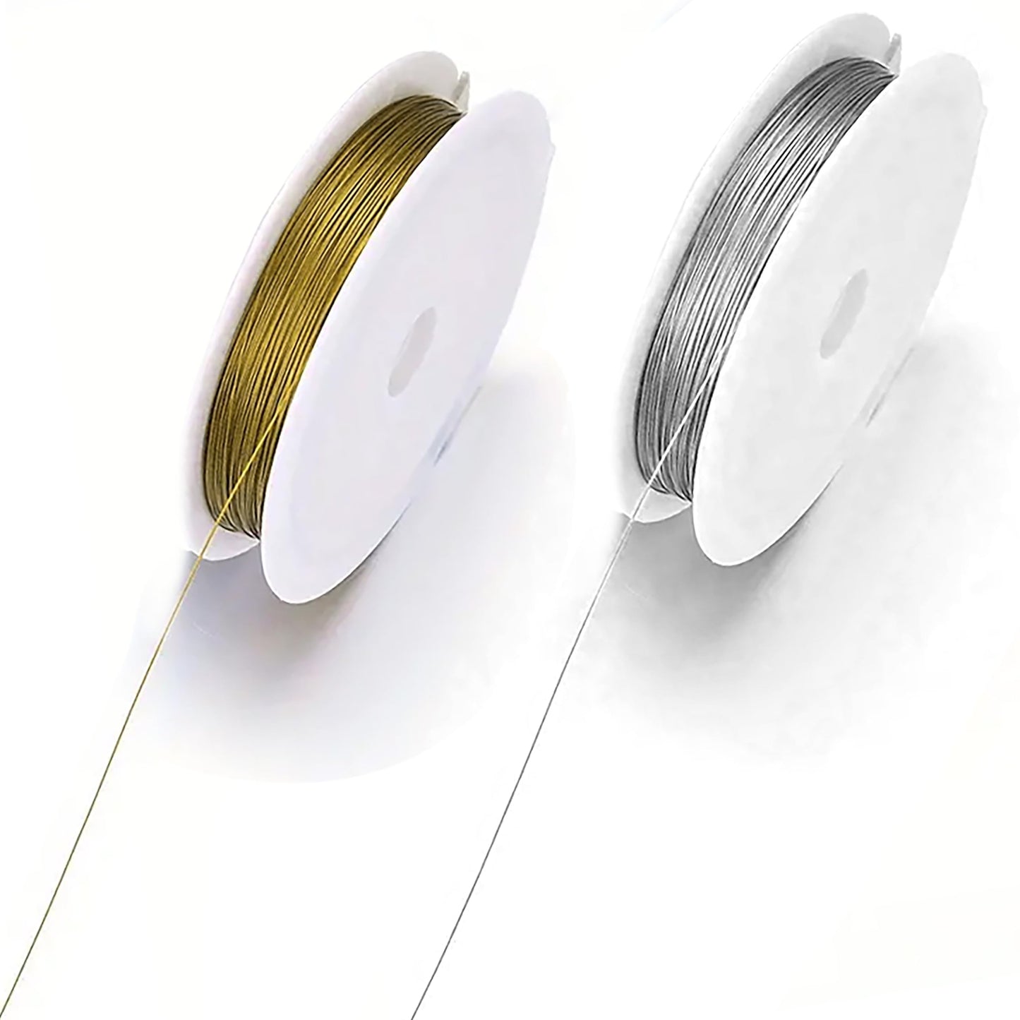 0.5mm Jewelry Wire for Craft & Flower Making, Flexible Metal 2Pcs Gold and Silver product image