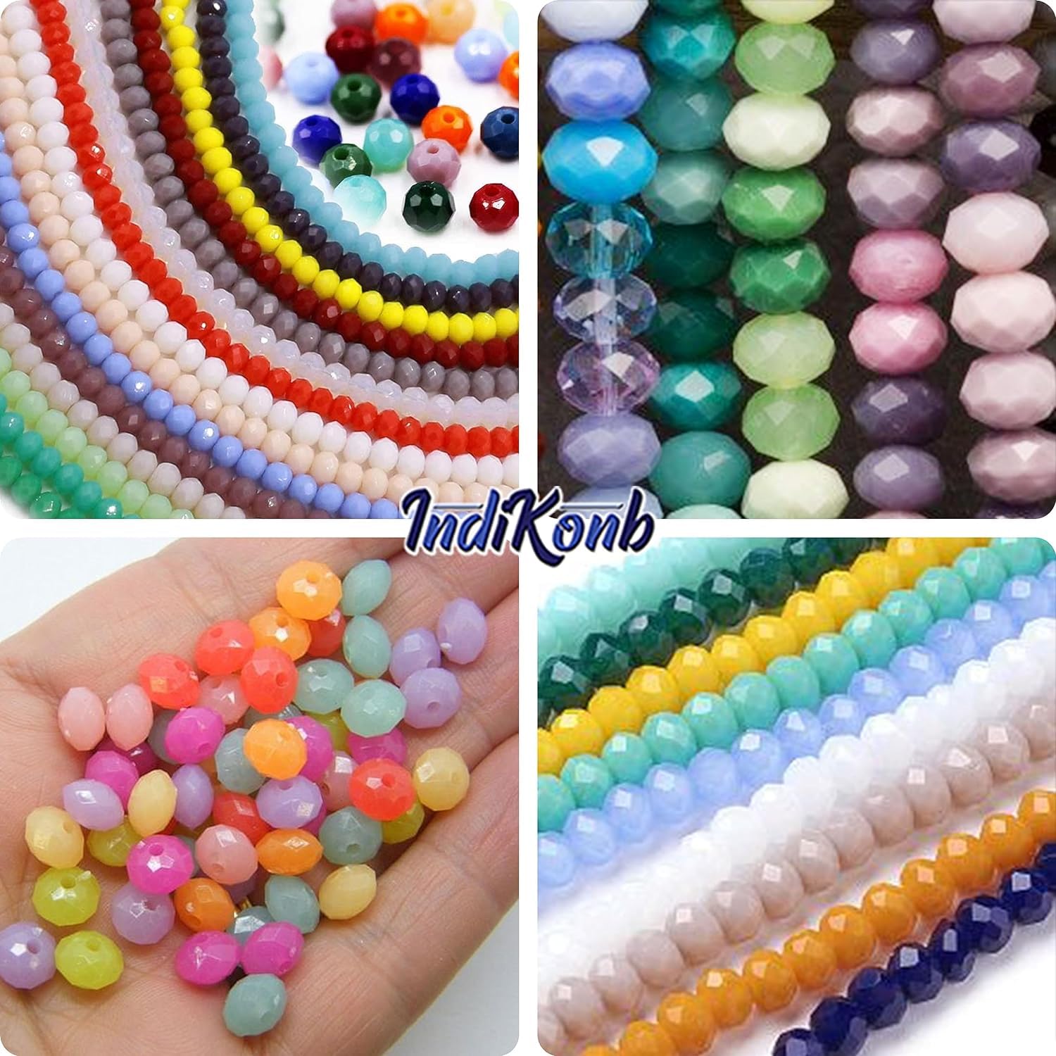 Use multicolour 4mm beads for handmade accessories and bracelet making when the design needs projects a neat clean decorative finish.