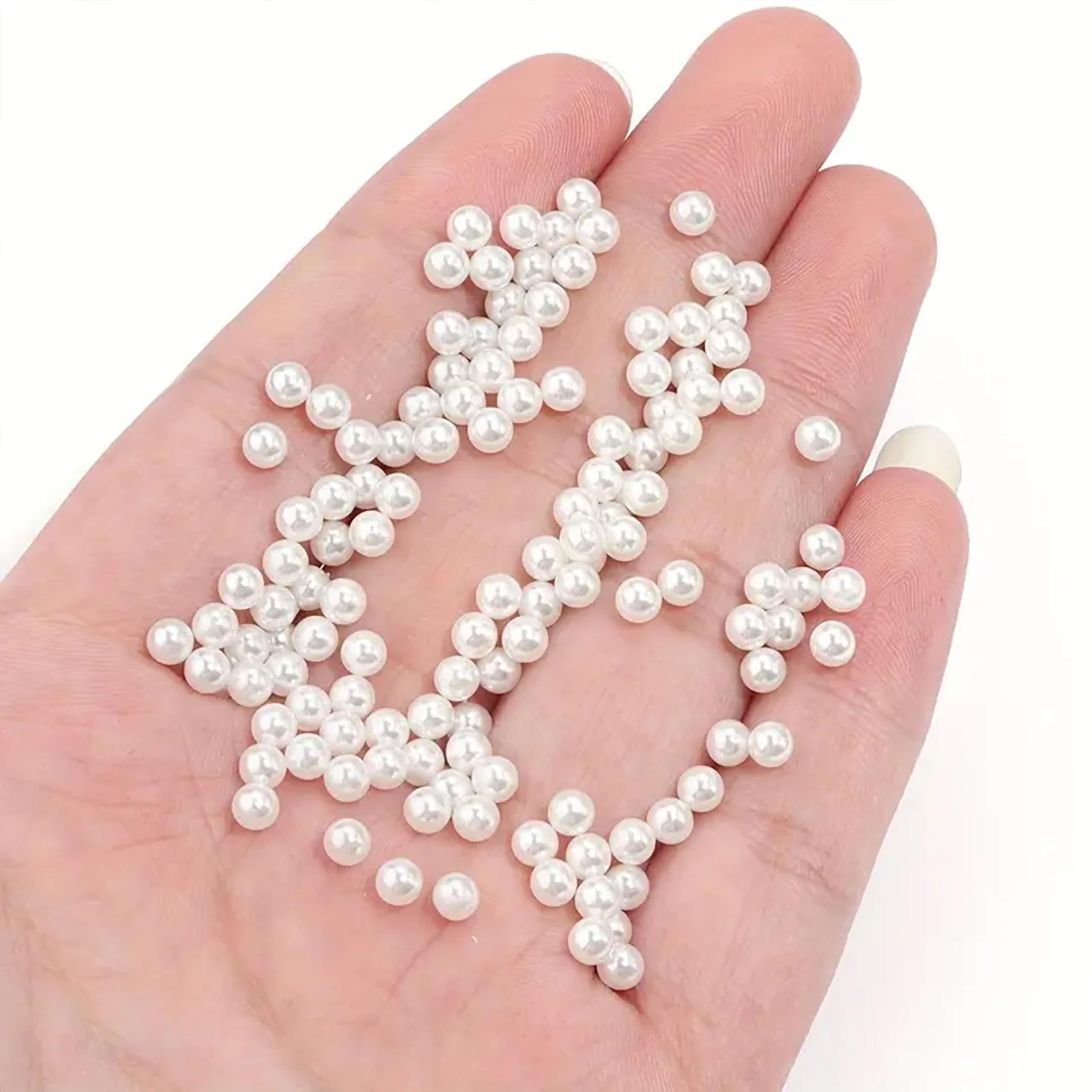 4mm and pearl 4mm and 90 grams beads add useful detail to necklace making and DIY jewellery projects.
