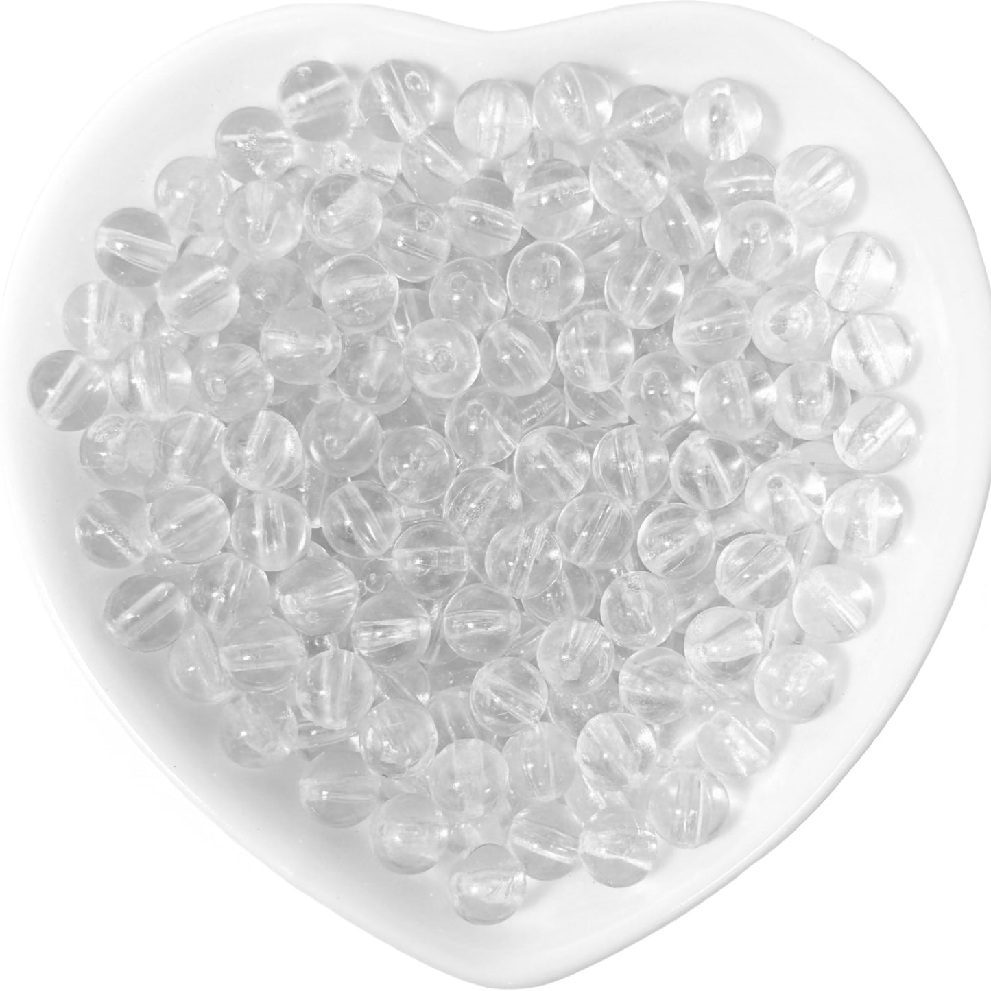 Transparent Rainbow Acrylic Beads for Jewellery Making White product image