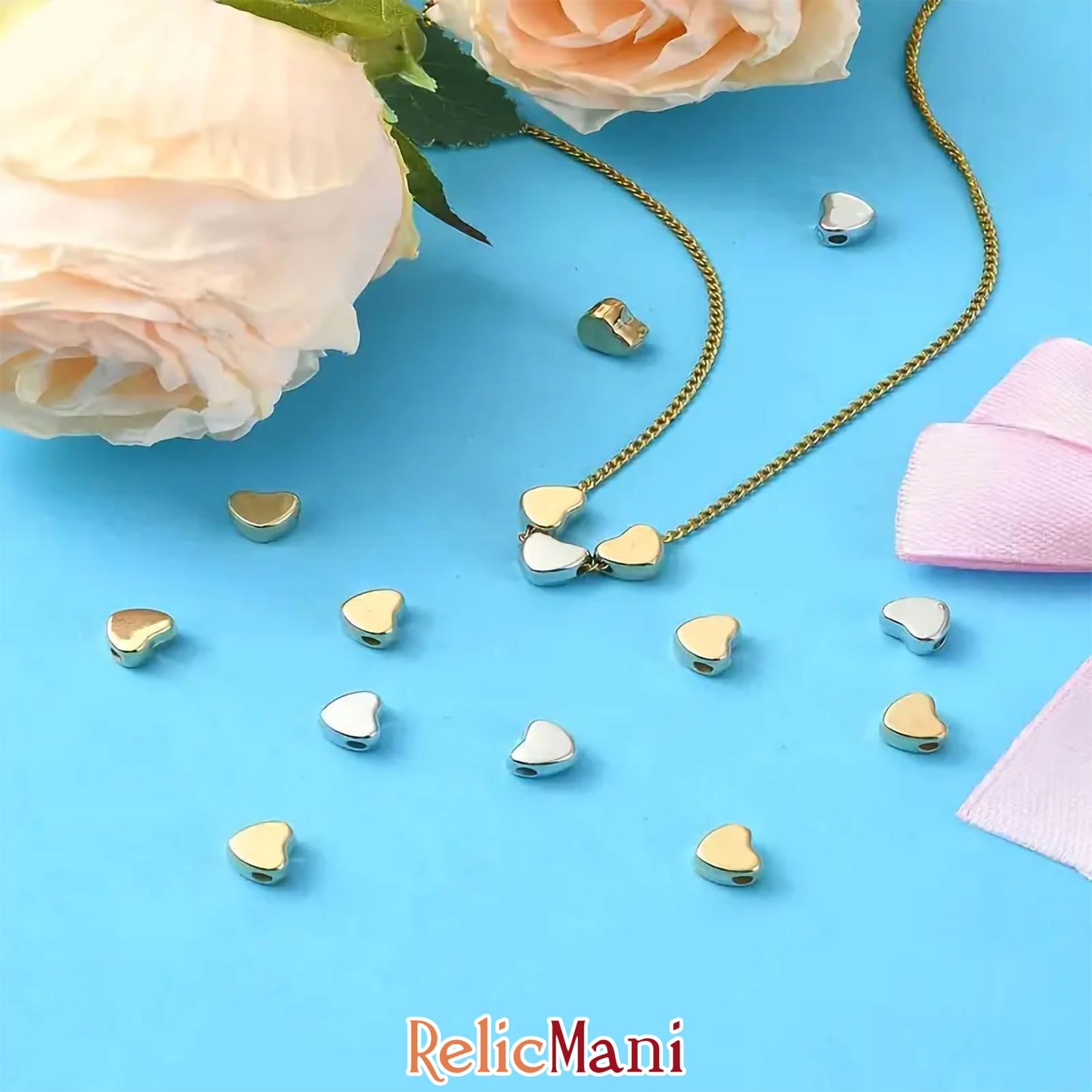 For polished results in DIY jewellery projects, beading craft and decorative craft finishing, gold and silver 4mm,6mm beads help complete the design.