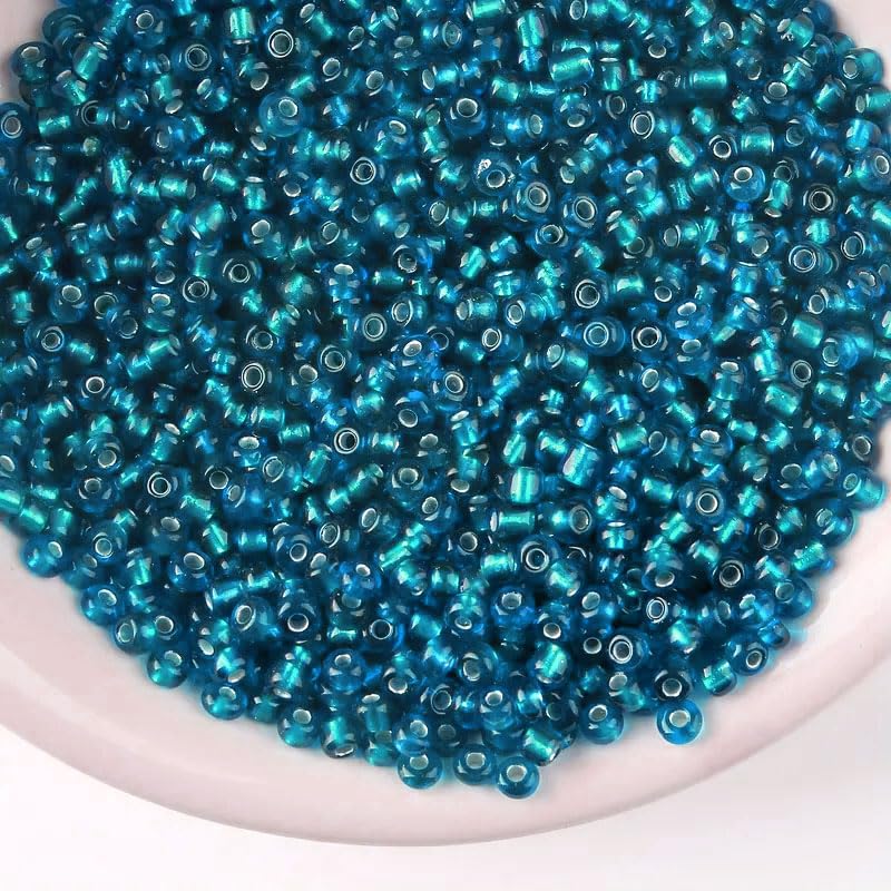Sky blue 2mm beads help create clean decorative look in bracelet making, necklace making and DIY jewellery projects.