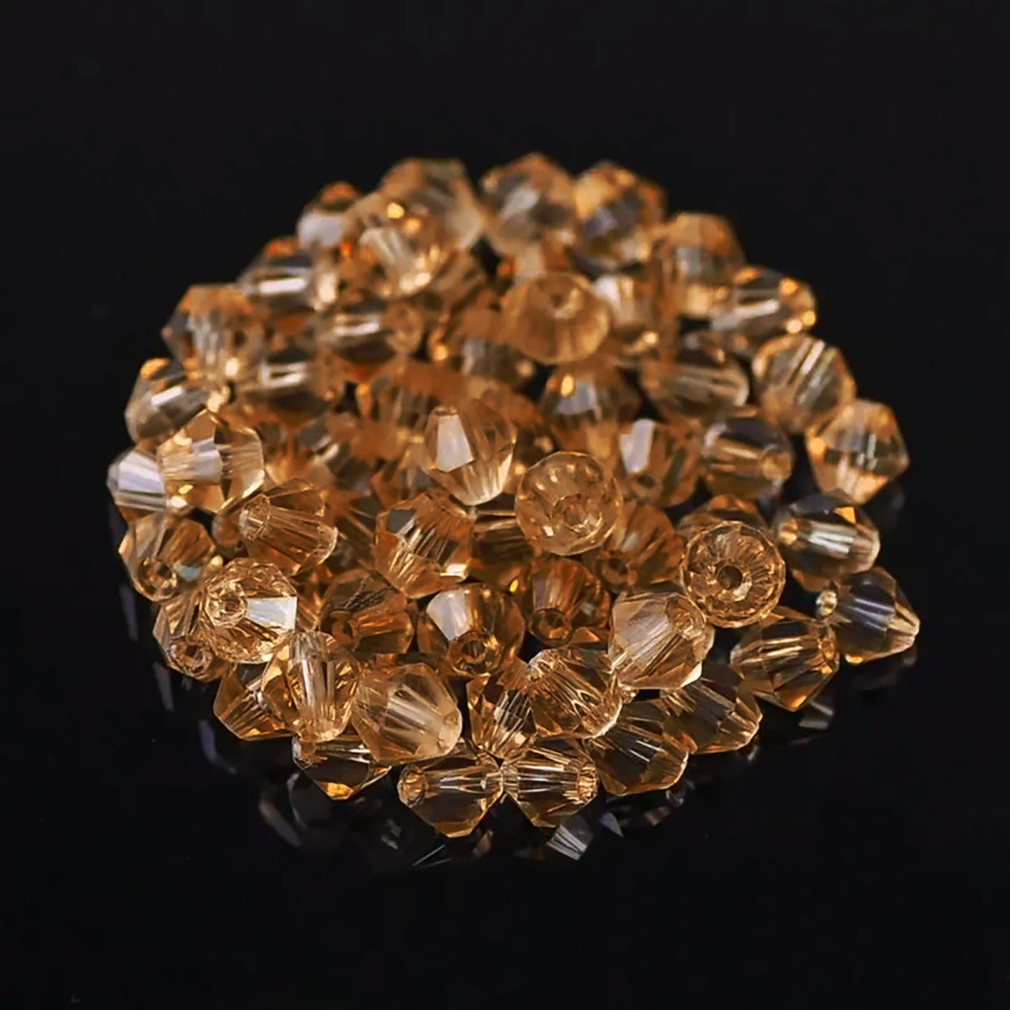 Bicone Glass Beads - 4mm