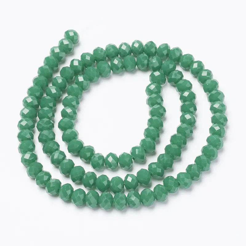 Rondelle Tyre Glass Beads - 4mm (1 String)