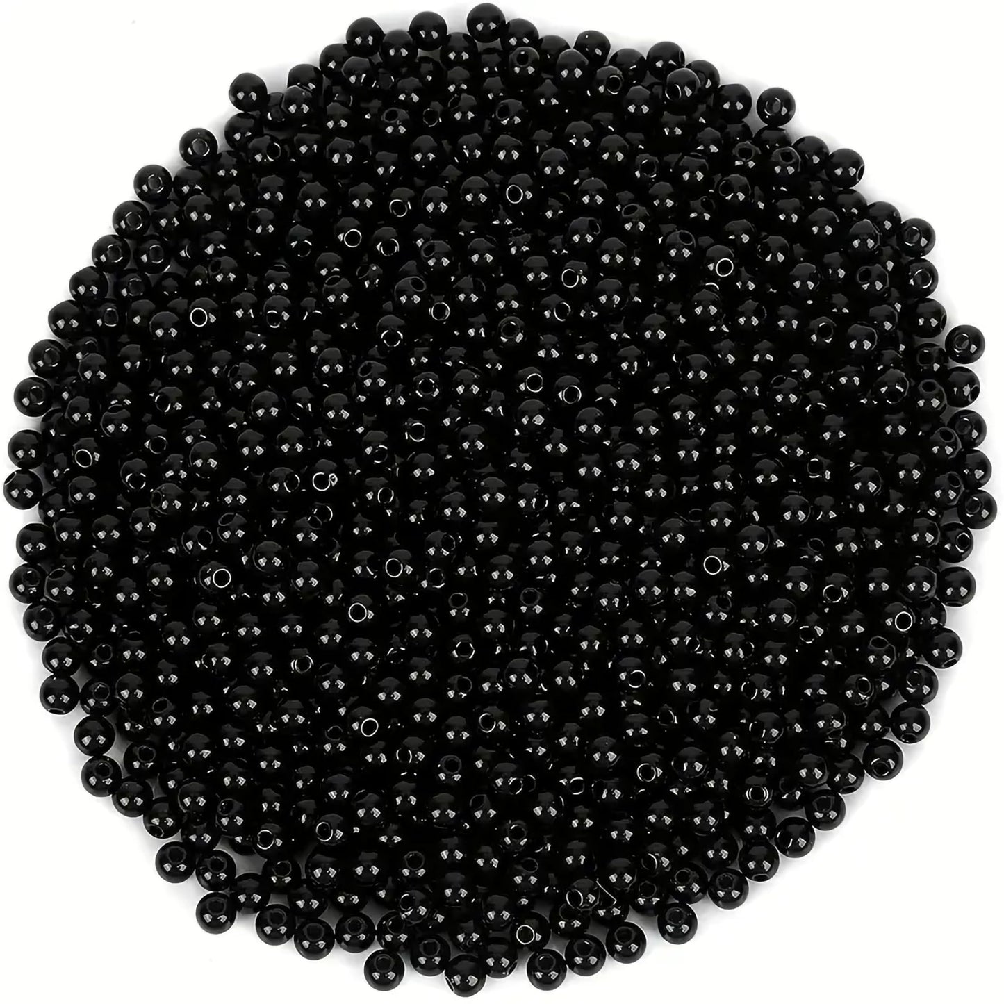 Bracelet making, necklace making and DIY jewellery projects benefits from 4mm and black 4mm and 3mm beads and clean decorative look.