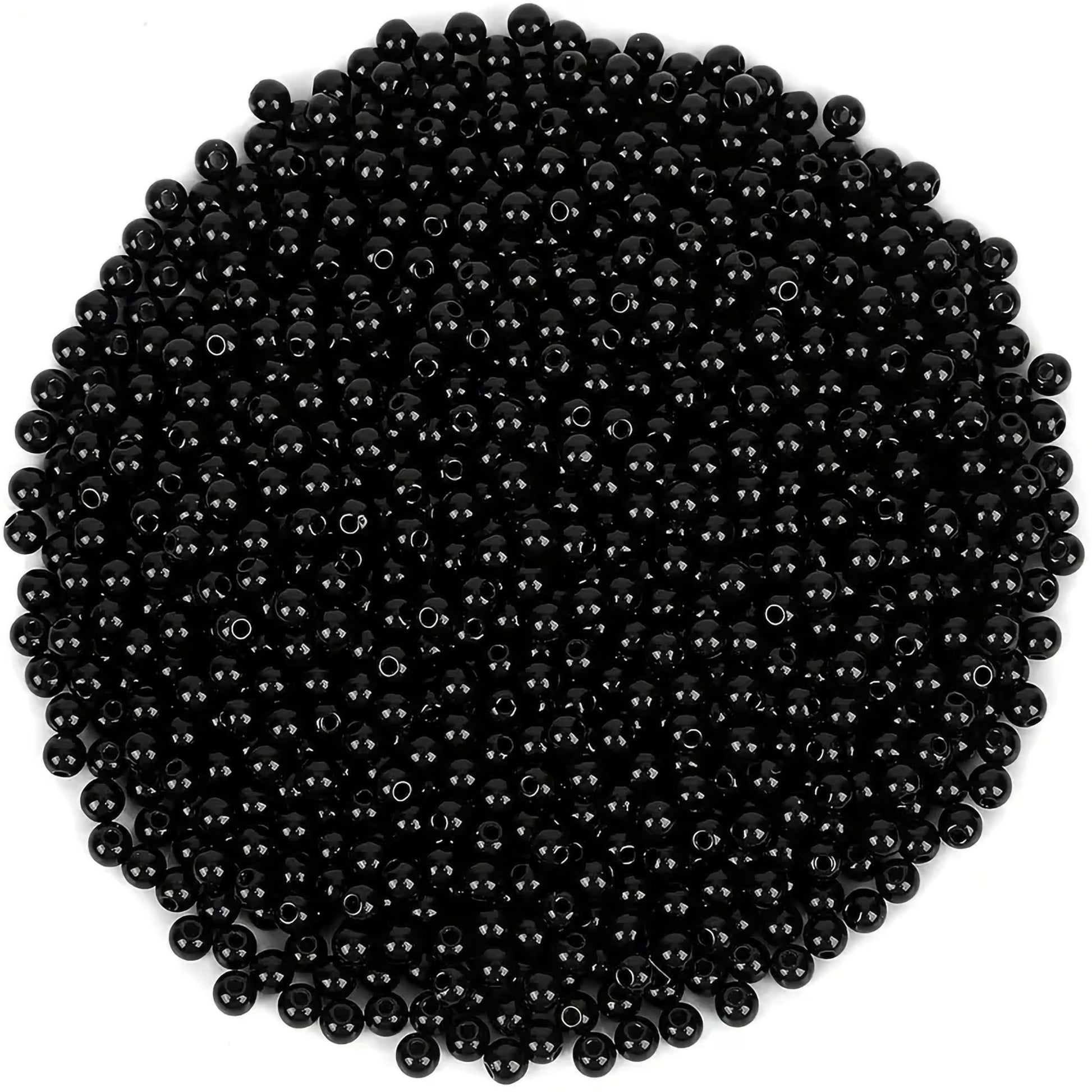 Bracelet making, necklace making and DIY jewellery projects benefits from 4mm and black 4mm and 3mm beads and clean decorative look.