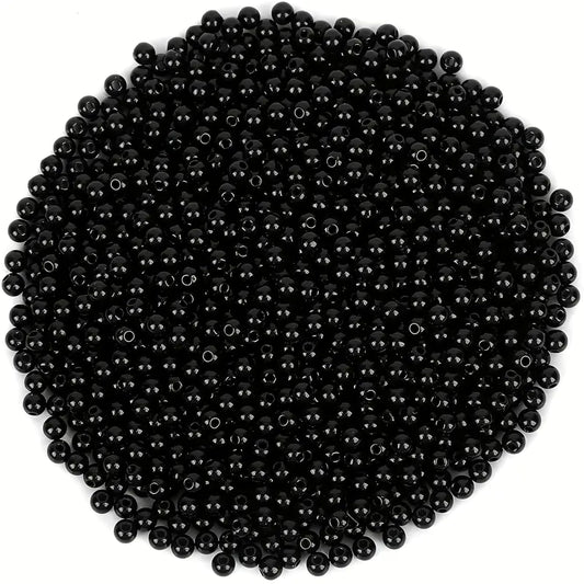 Bracelet making, necklace making and DIY jewellery projects benefits from 4mm and black 4mm and 3mm beads and clean decorative look.