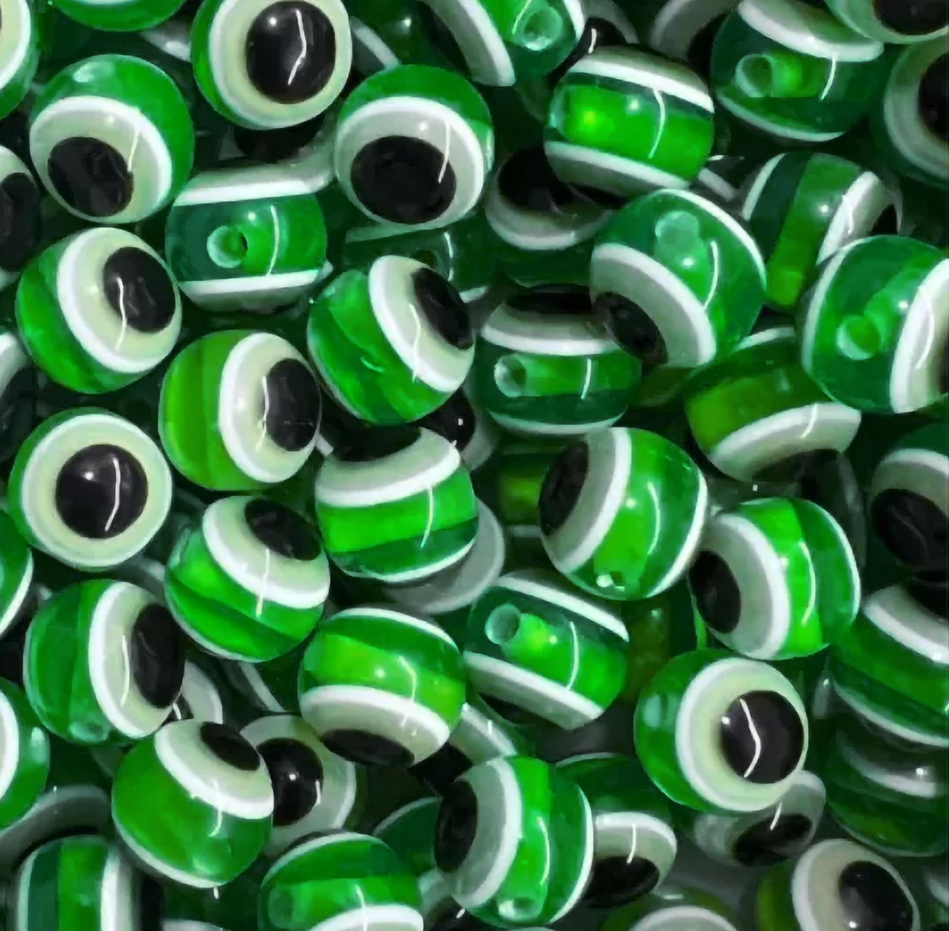 Green and multicolour 5mm beads are useful for detailed work in bracelet making, necklace making and DIY jewellery projects.