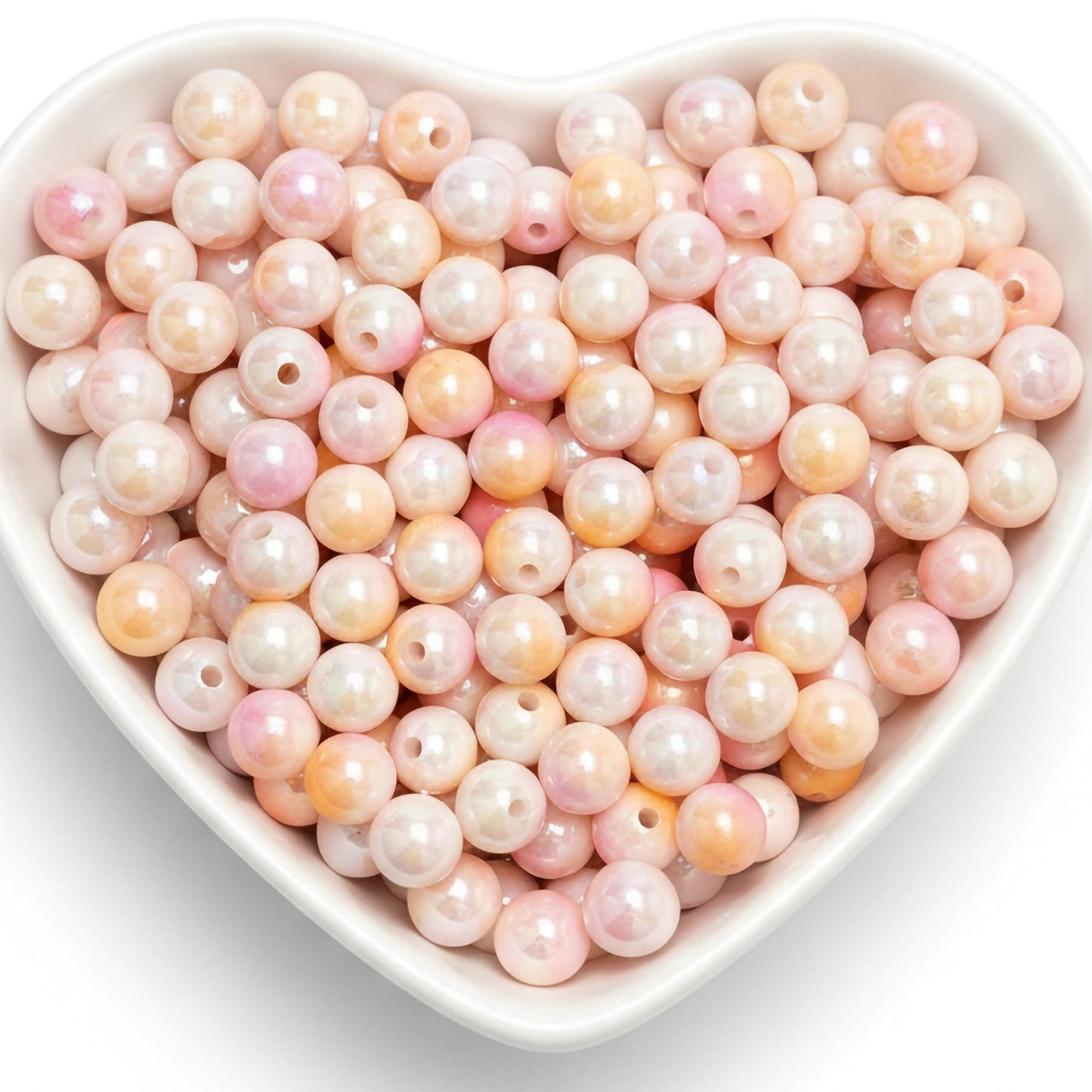 8mm Dual Tone Jelly Beads for Jewelry Making, Gradient Color DUTR-01 product image
