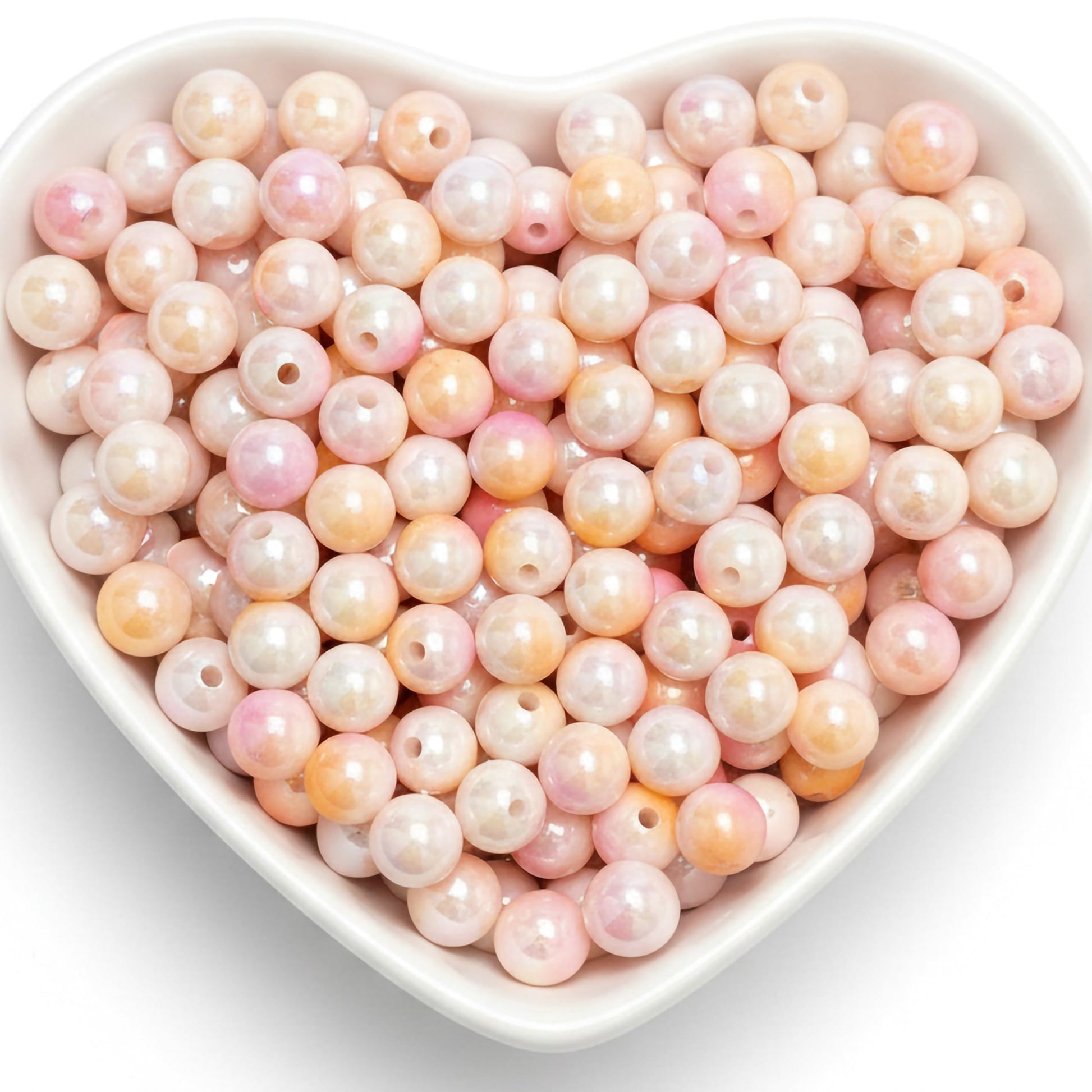 8mm Dual Tone Jelly Beads for Jewelry Making, Gradient Color DUTR-01 product image