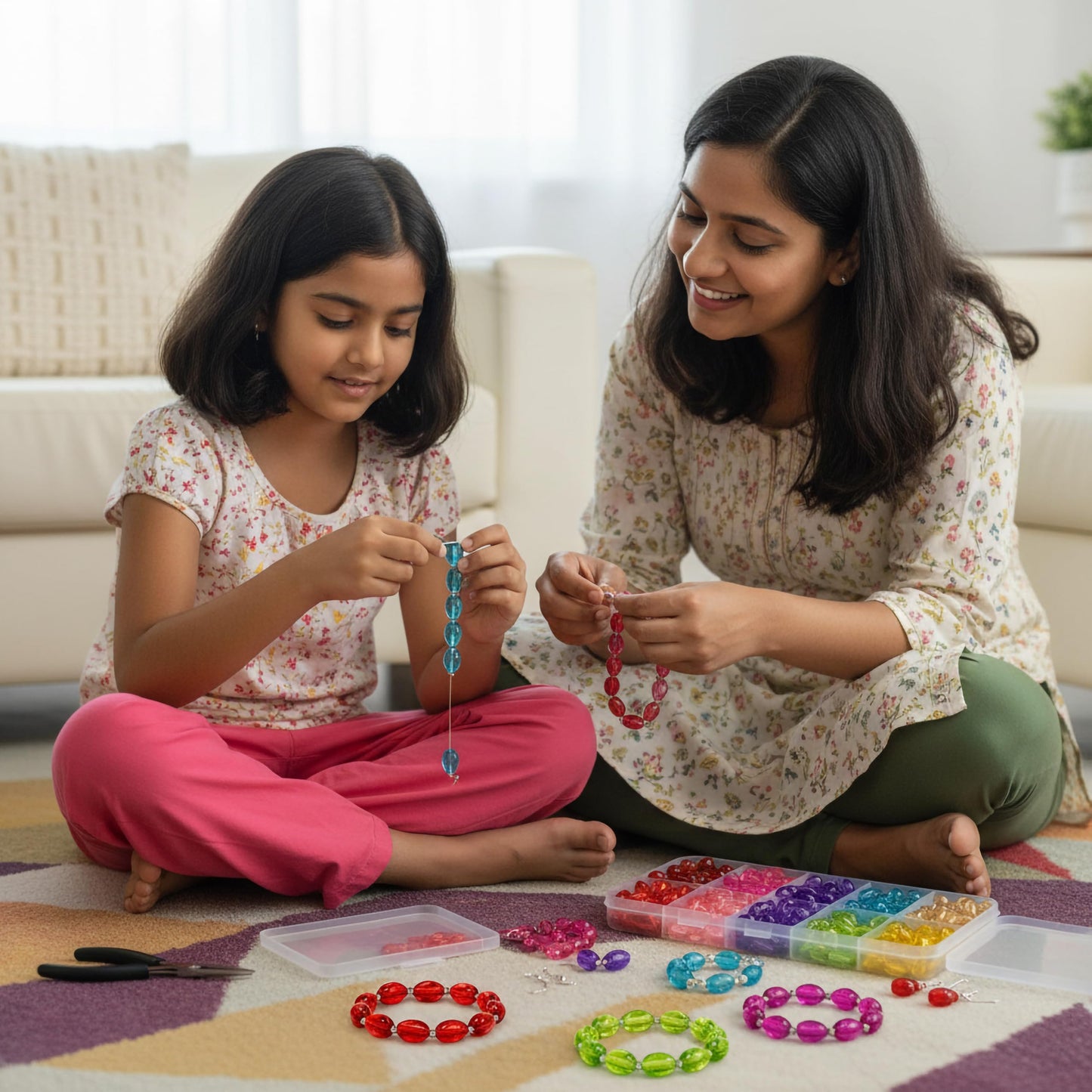 Use these assorted glossy small hanging beads to make earring drops feel more finished.