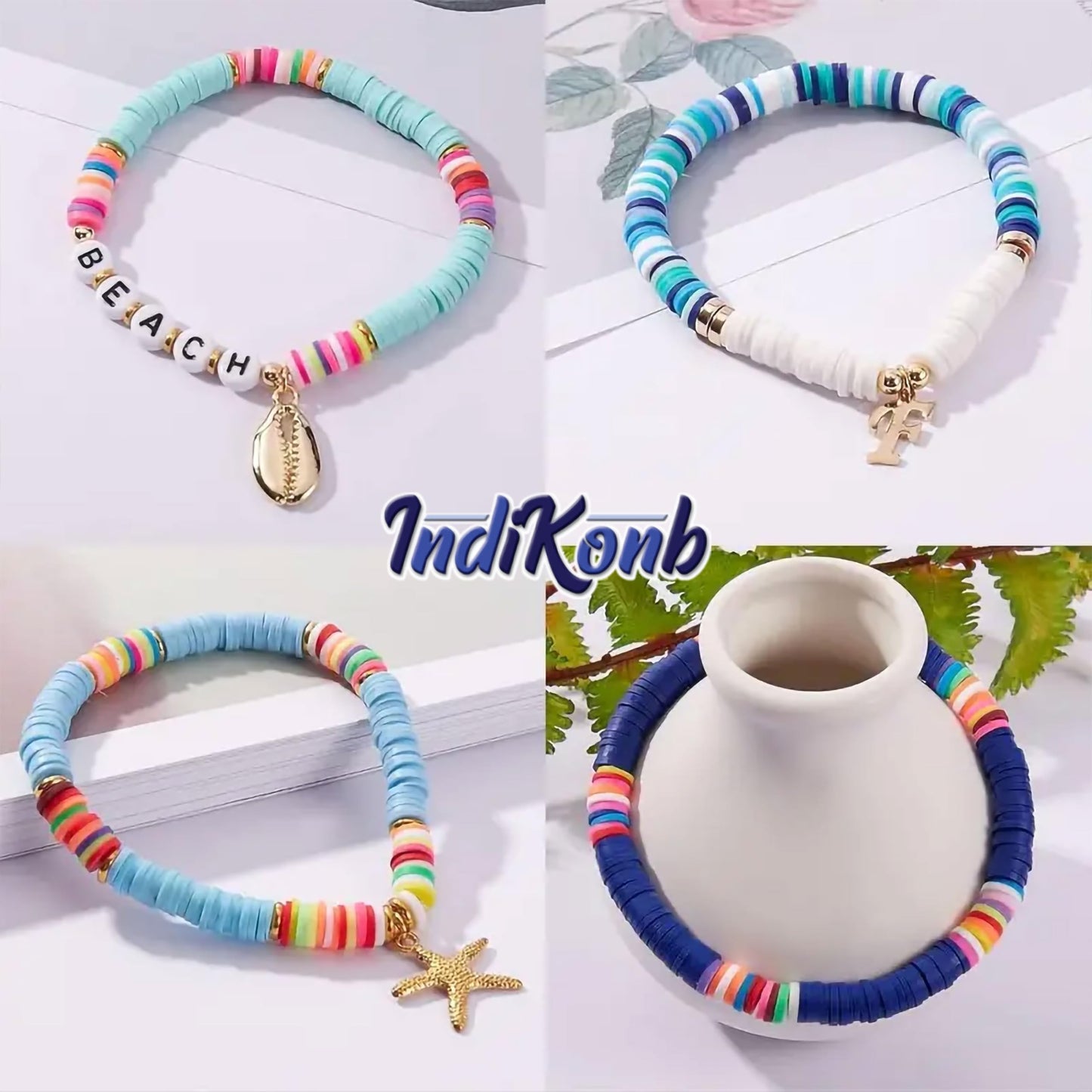Multicolour 8mm beads are a clean finishing element for bracelet making, necklace making and DIY jewellery projects.