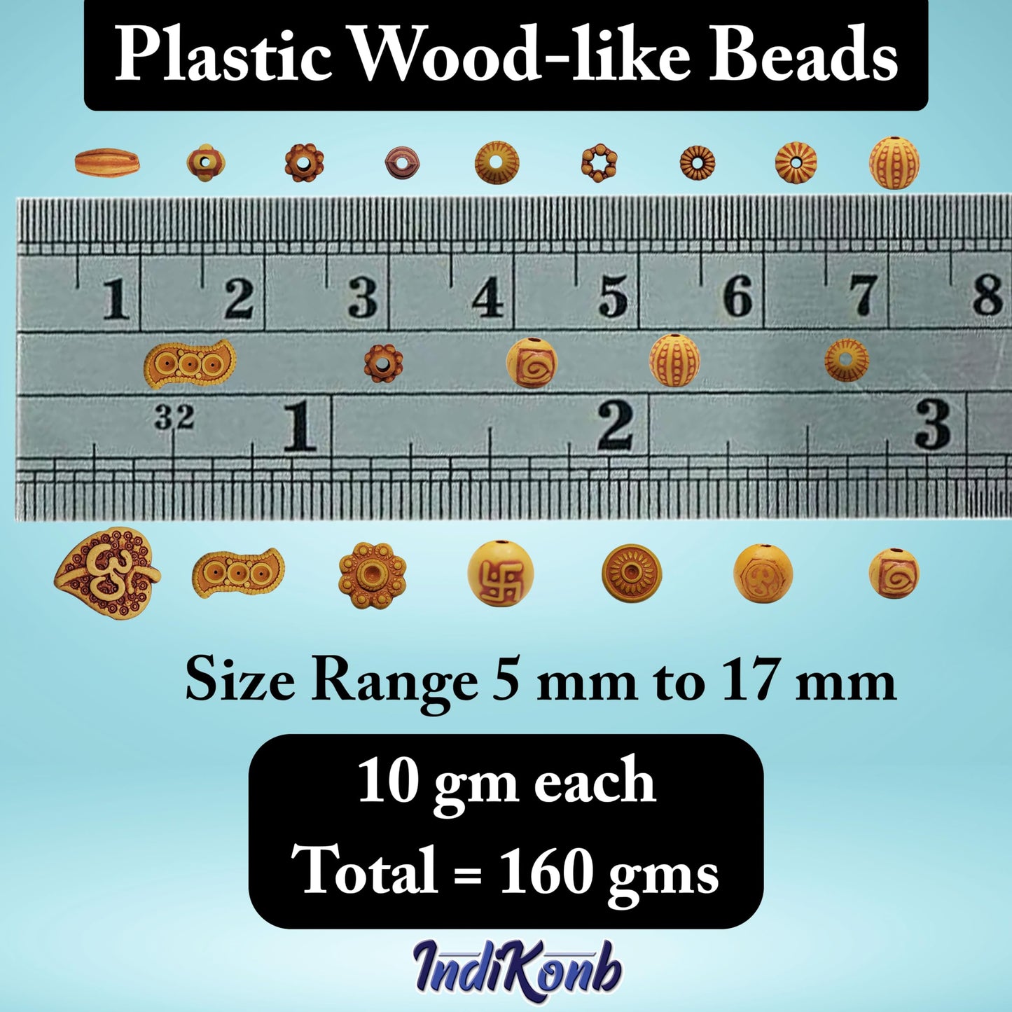 160g and 5mm plastic and wood beads are useful for detailed work in necklace making and DIY jewellery projects.