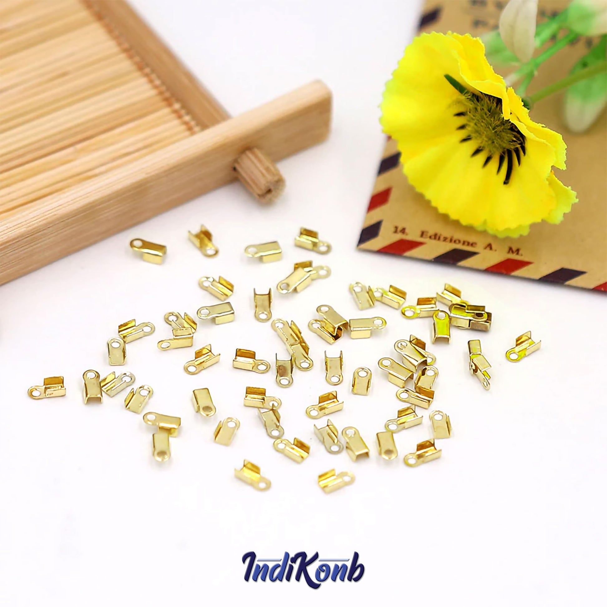 Gold 8mm jewellery making kit is useful for detailed work in creative bead projects.
