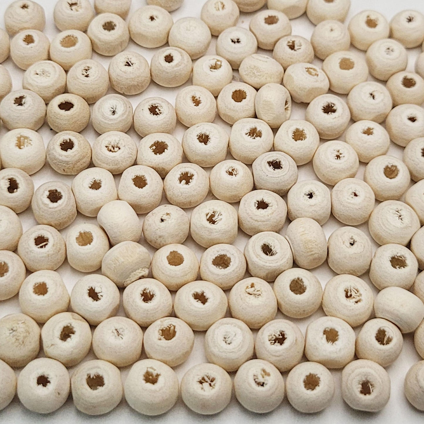 Cream 6mm 6mm beads bring visual interest to bracelet making, necklace making and DIY jewellery projects with clean decorative look.