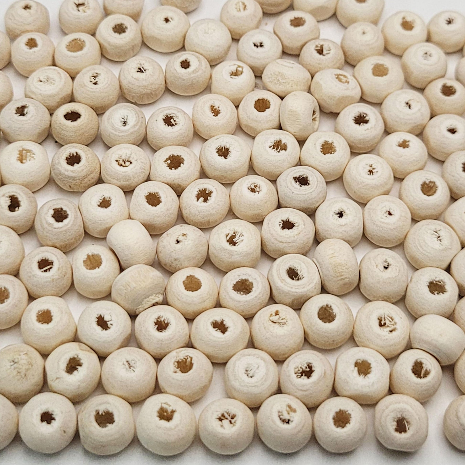 Cream 6mm 6mm beads bring visual interest to bracelet making, necklace making and DIY jewellery projects with clean decorative look.
