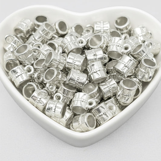 Oxidized Silver Jewellery Raw Material Set, Tibetan Spacer product image