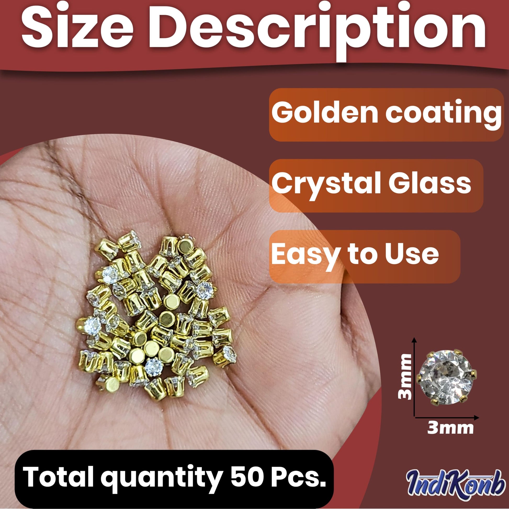 Lippan art and fabric decoration can be finished with round 3mm and gold 3mm rhinestones and flatback stones for decorative flatback shine to handmade projects.