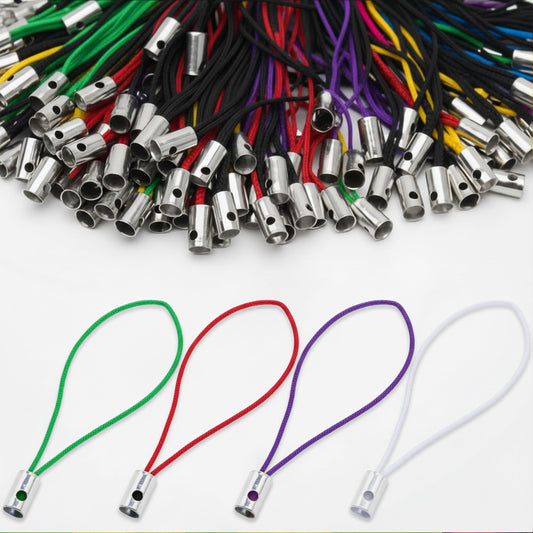 Style mobile cases, pouches and gift tags with multicolor 50 pcs phone charm making supplies.