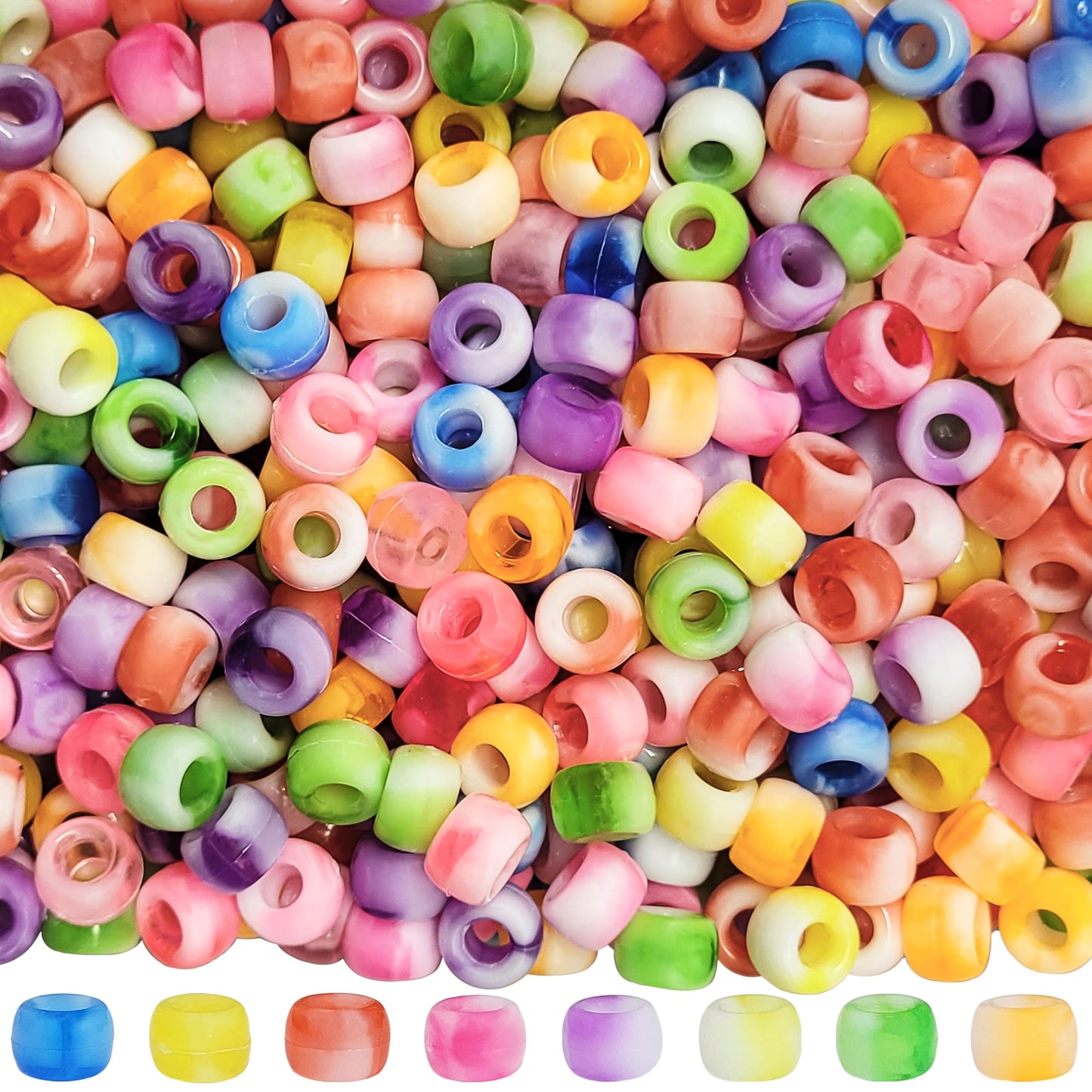 Multicolor DIY Phone Charm Making Kit with Beads and Charms. Main product image showing the full assortment for jewelry making and craft work.