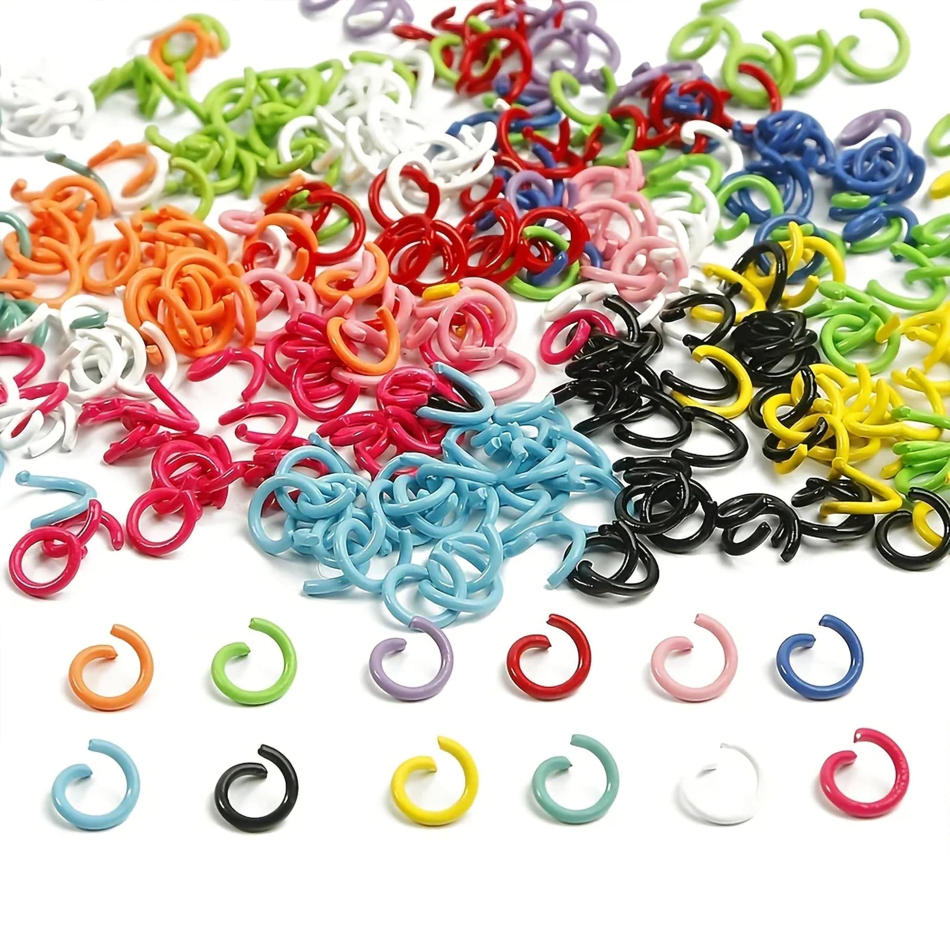 Keep keychains and charms looking polished with smooth metal connector rings.