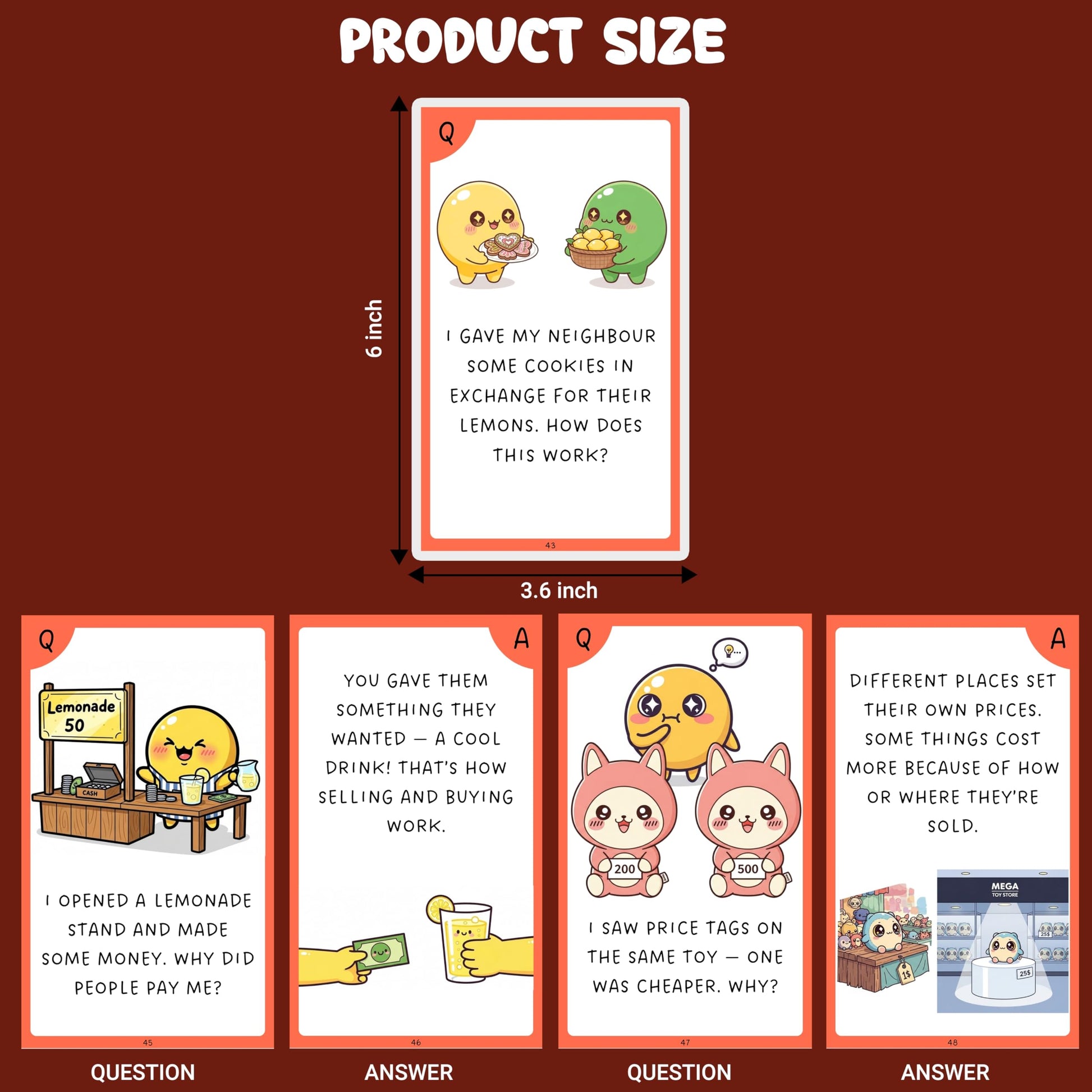 Multi-color Social Science Flash Cards for Kids Set Paper. Additional product image showing more details of the craft product.