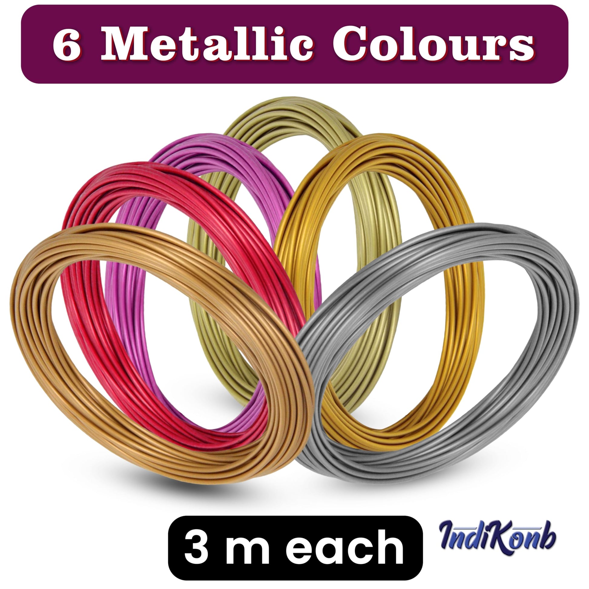 For craft binding, DIY accessory work and decorative craft finishing, pastel 1.75 mm and 5m craft wire or cord adds a balanced decorative detail.