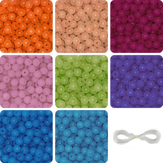 When bracelet making, necklace making and DIY jewellery projects needs a clean decorative look, multicolour and pearl 6mm beads work well.