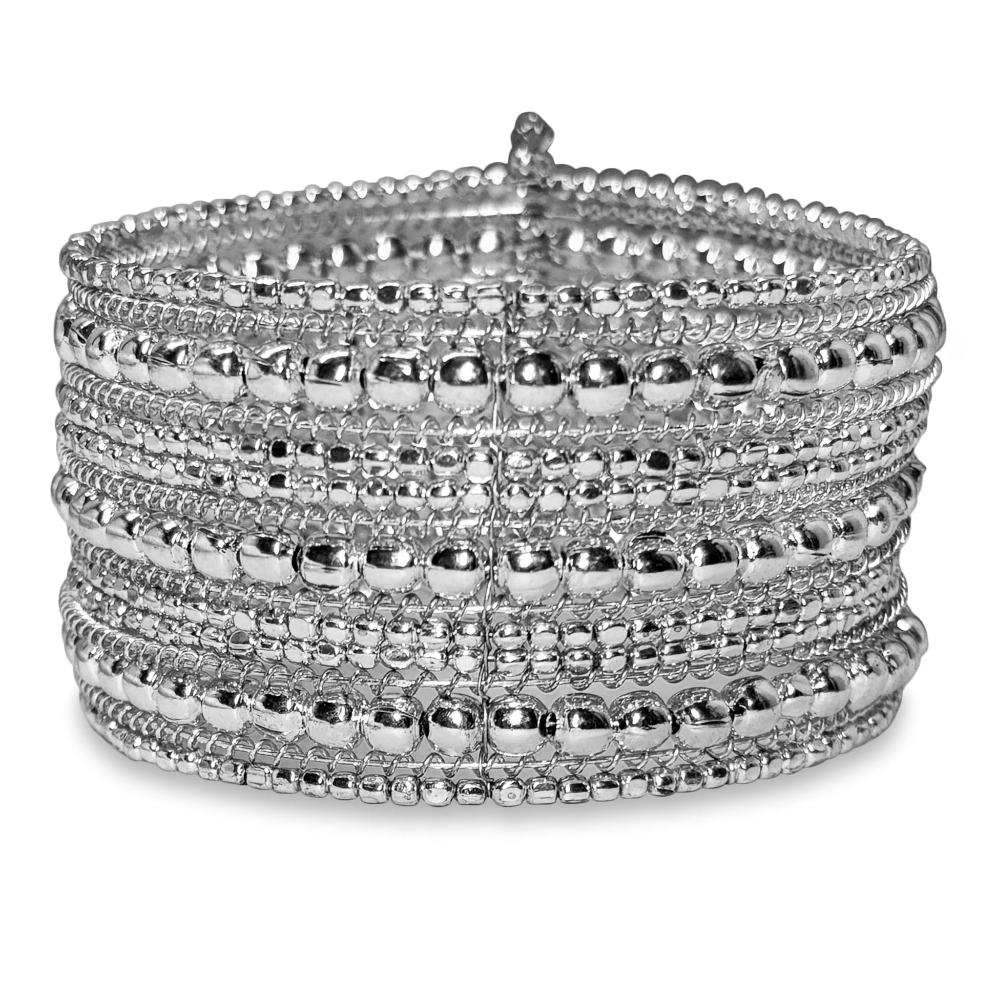 Cuff Bracelet for Women & Girls, Chunky Kada Bangle SILVER product image