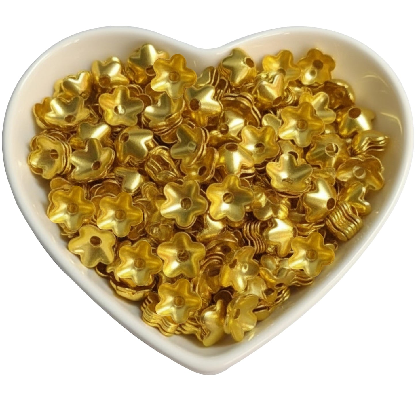 Golden Bead Caps for Jewellery Making, Assorted Metal Flower Gold02 product image