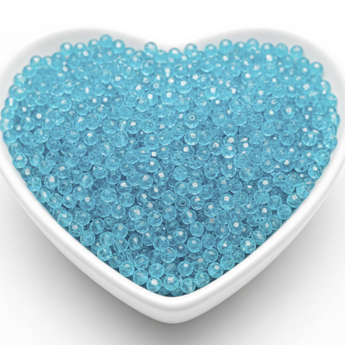 Crystal Rondelle Beads for Jewellery Making, 4mm Tyre Shape SKY BLUE product image