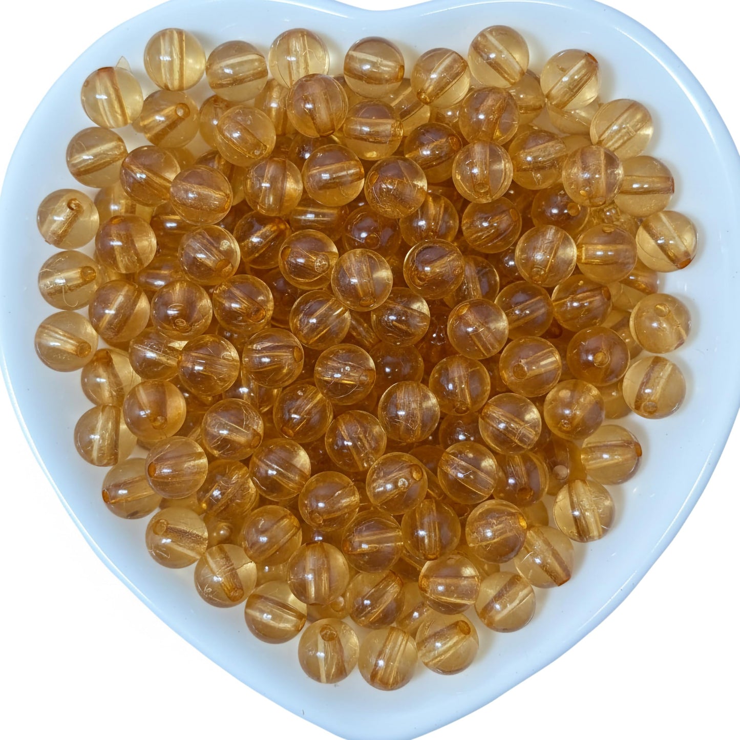 Transparent Rainbow Acrylic Beads for Jewellery Making Brown product image