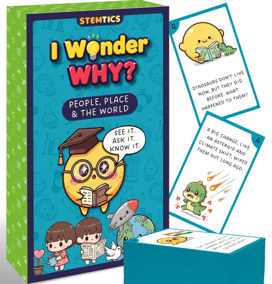 Multi-color General Knowledge Flash Cards for Kids Set Paper. Main product image showing the full product layout.