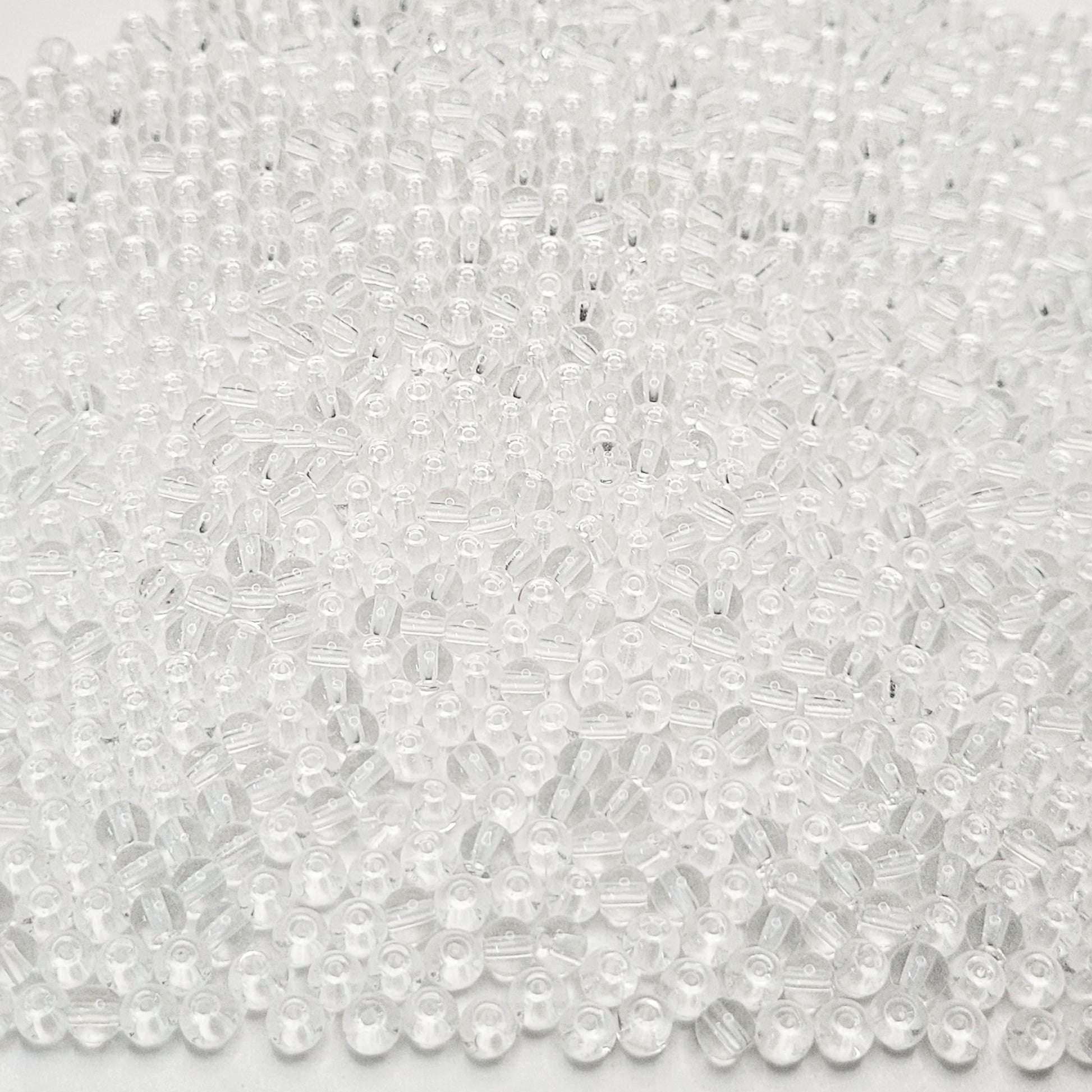 DIY jewellery projects can look sharper with white and transparent 3mm,4mm,6mm,8mm beads.