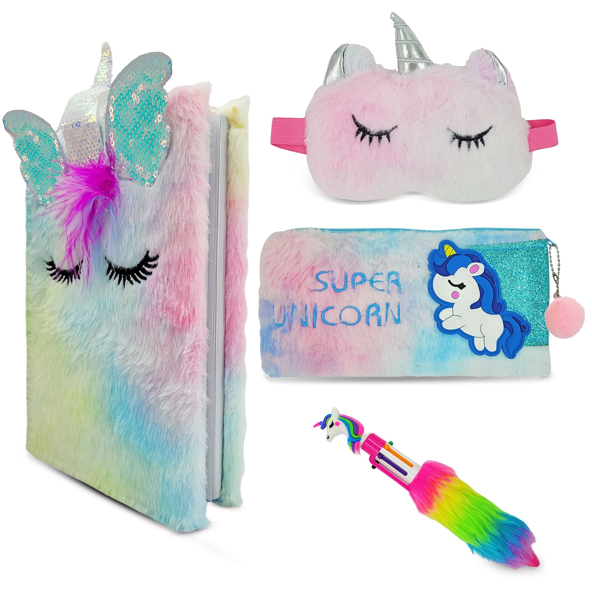 Kids art activities, DIY craft projects and school projects can be finished with pink and multicolour synthetic art and craft kit for clean decorative look.