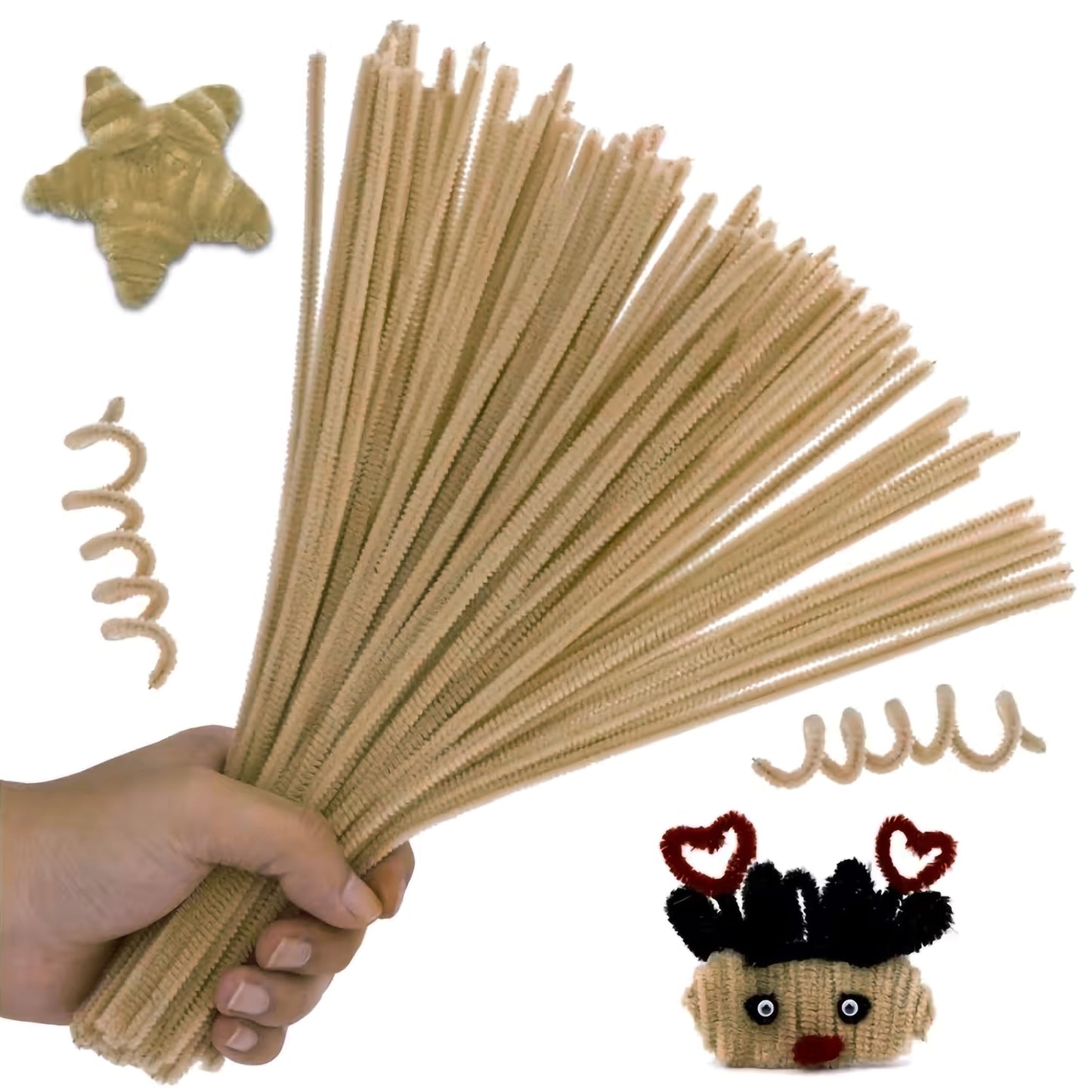 Make school art look more detailed with bendable pipe cleaner stems for DIY decoration for easy project planning.