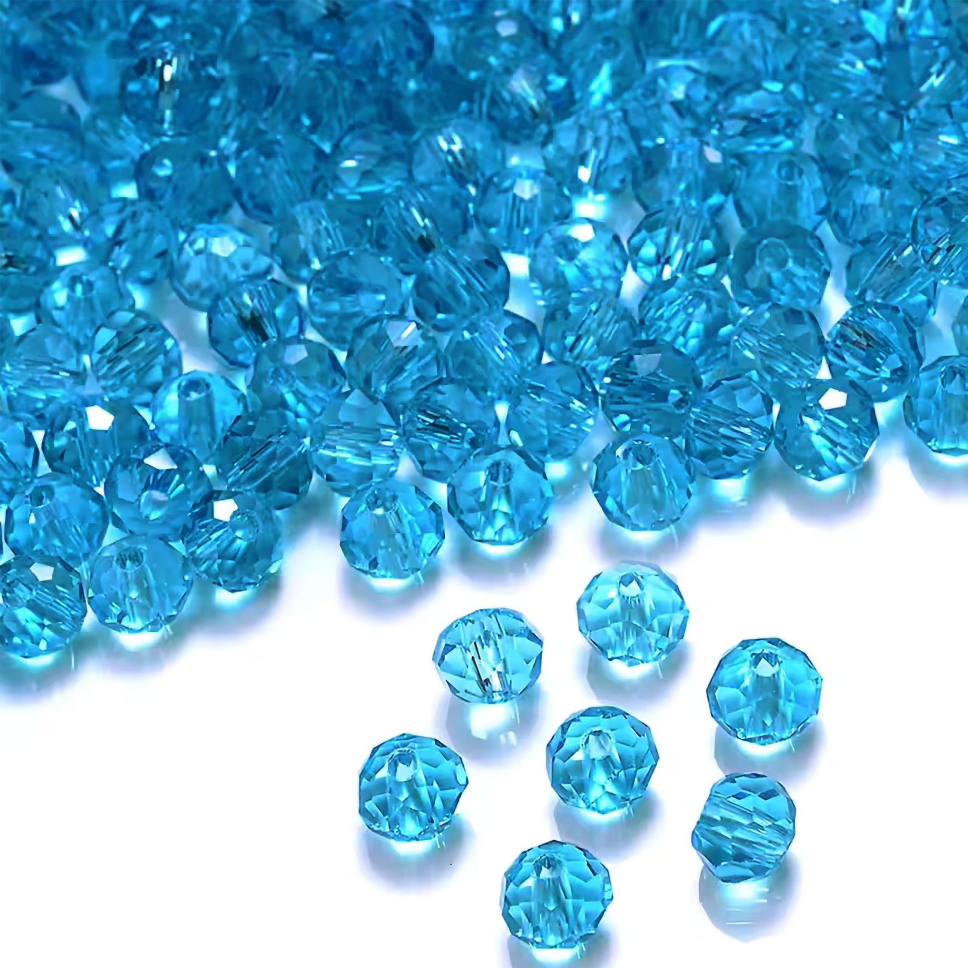 Use sea blue and transparent 8mm and 90 grams beads for bracelet making, necklace making and DIY jewellery projects when the design needs a clean decorative look.
