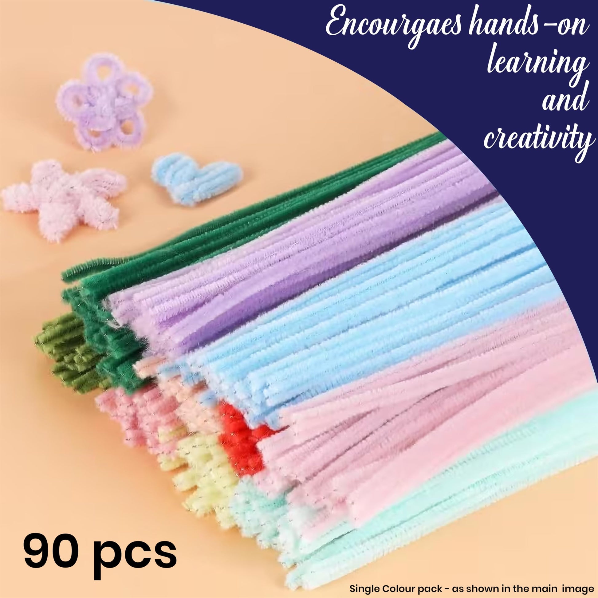 Use light purple bendable craft wires to add clean detail to flower making and school art.