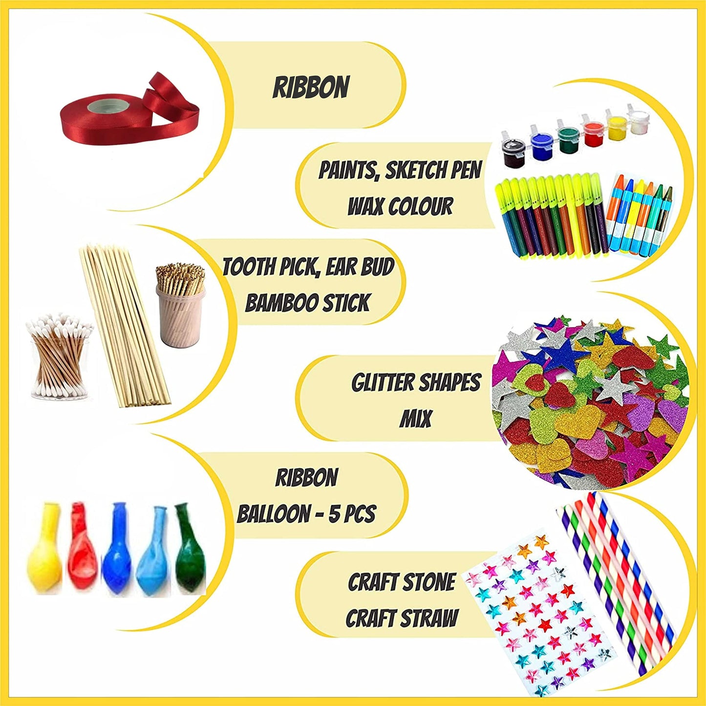 Creative hobby sessions benefits from glue gun and mega art kit and cream large art and craft kit and neat hobby kit feel, useful in gift making and kids art activities.