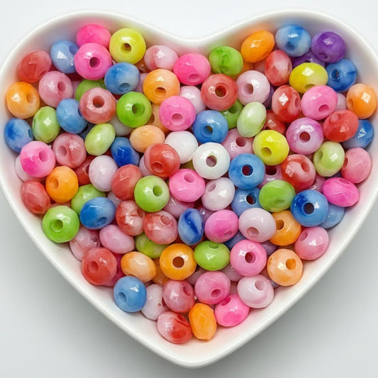 Multicolor Acrylic Marble Beads Set for Jewelry Making Multicolour product image