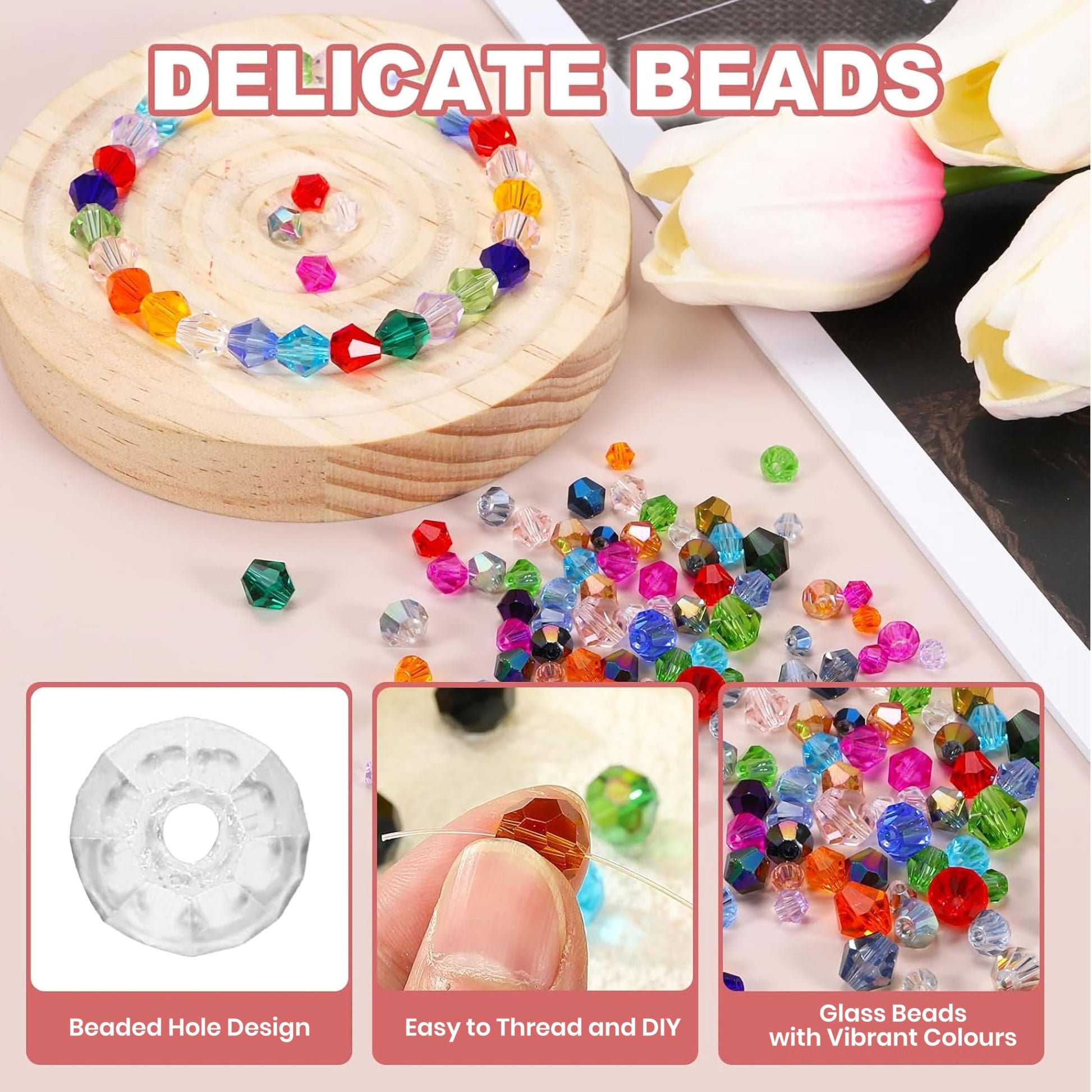 White Multicolor Kundan Stones for Embroidery and Jewelry. Detailed product image showing size, surface, and material quality.