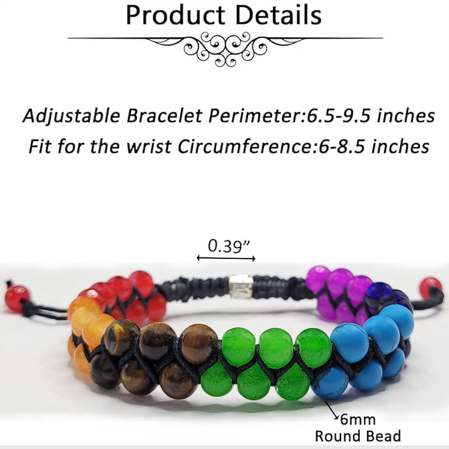 Multicolour glass and crystal bracelet helps add a neat decorative finish to gifting, festive outfits and decorative craft finishing.