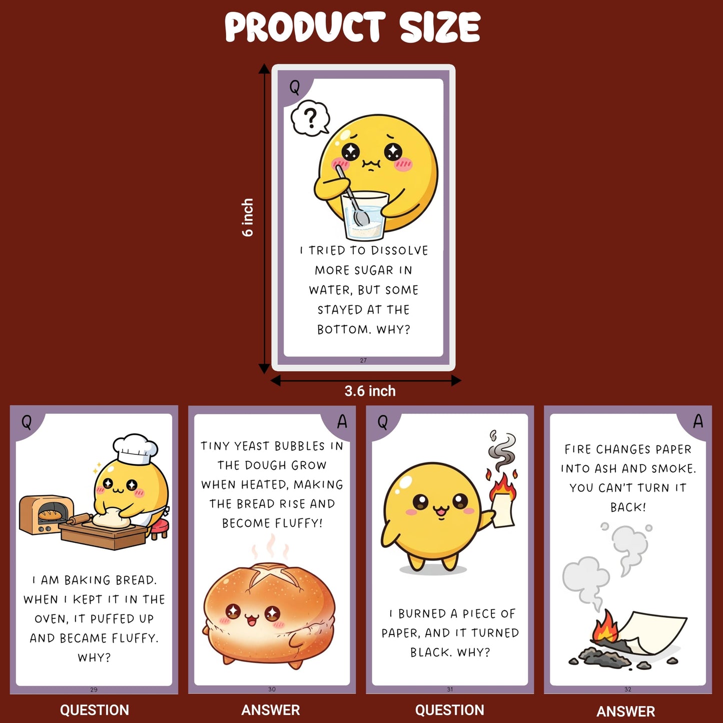 Multi-color Chemistry Science Flash Cards for Kids Set Paper. Additional product image showing more details of the craft product.
