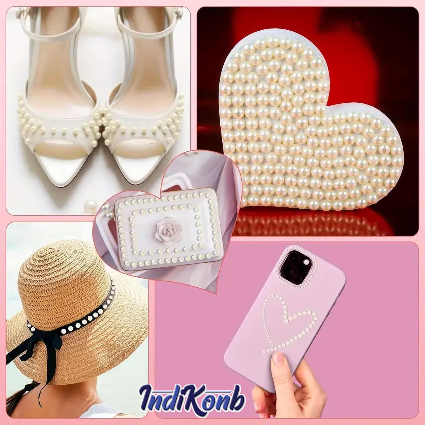 Cream 3mm and 4mm beads give handmade accessories and bracelet making a neat visual lift.