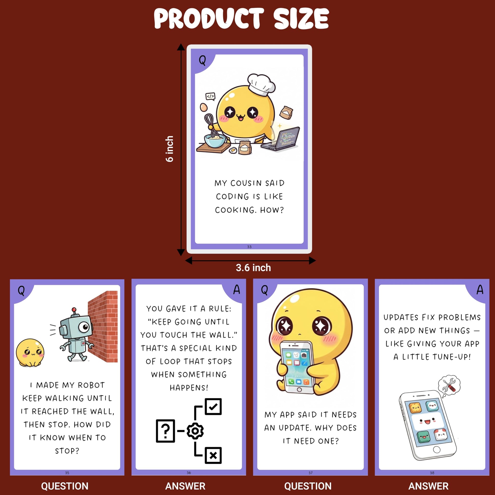 Multi-color Internet and Ai Science Flash Cards for Kids Set Paper. Additional product image showing more details of the craft product.