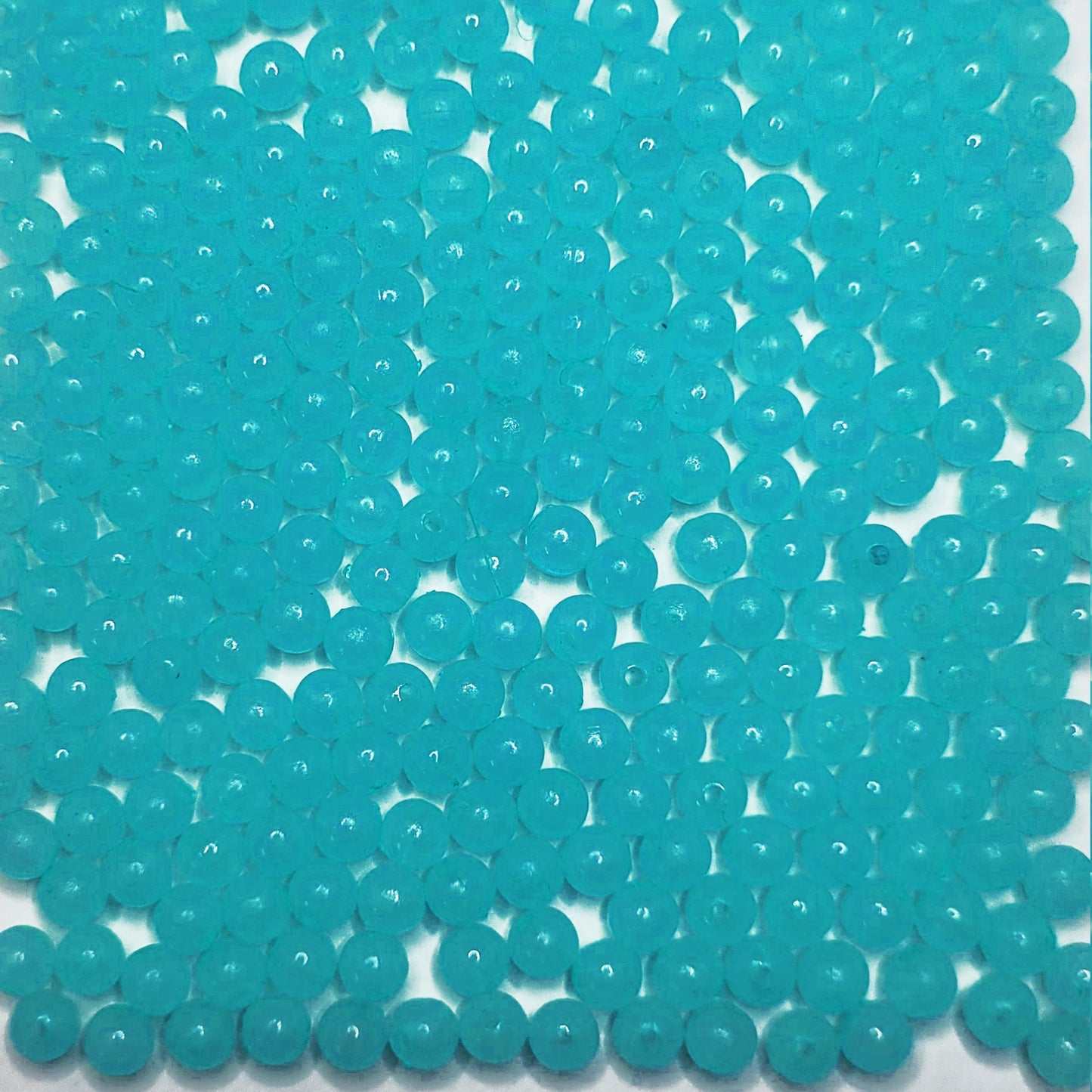 Bracelet making, necklace making and DIY jewellery projects benefits from sky blue and multicolour 6mm beads and clean decorative look.