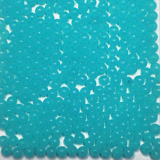 Bracelet making, necklace making and DIY jewellery projects benefits from sky blue and multicolour 6mm beads and clean decorative look.