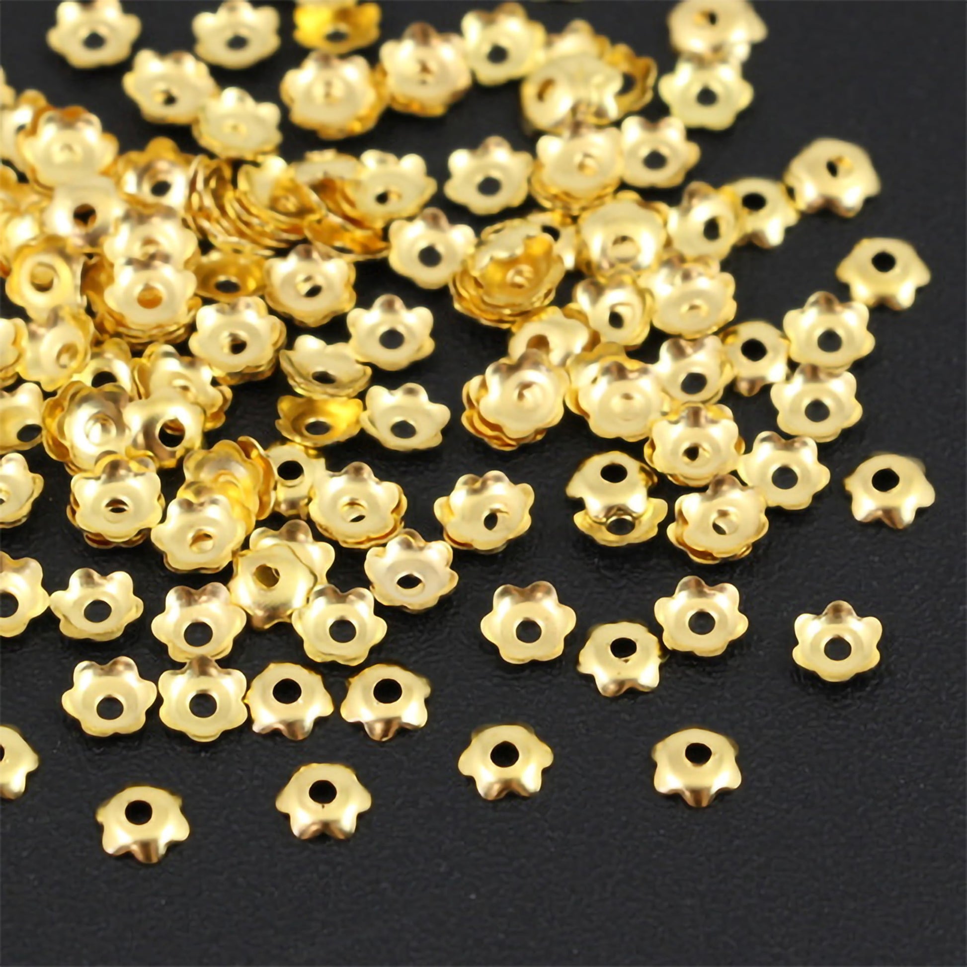 Use these jewelry-ready latkan finishing caps to make bead jewelry feel more finished.