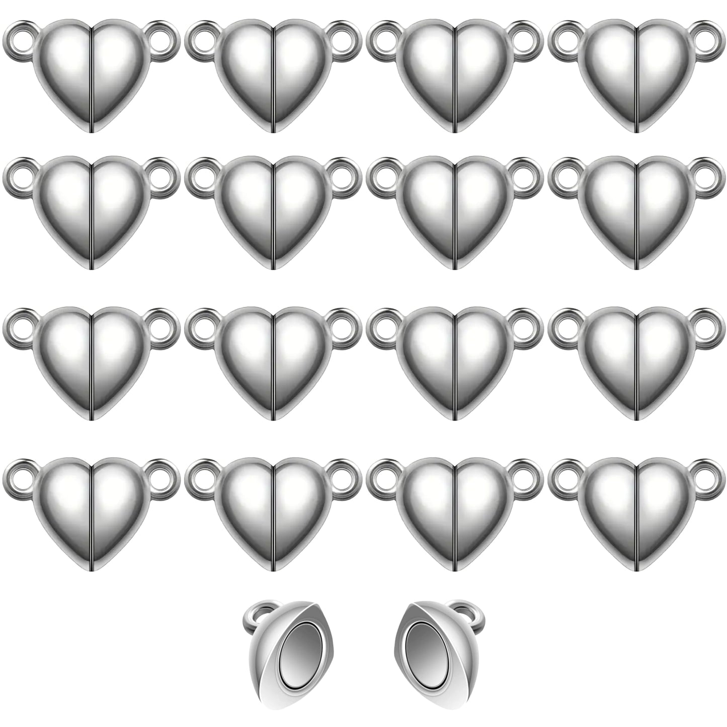 Clean decorative look makes silver 16 pcs beads stand out in bracelet making, necklace making and DIY jewellery projects.