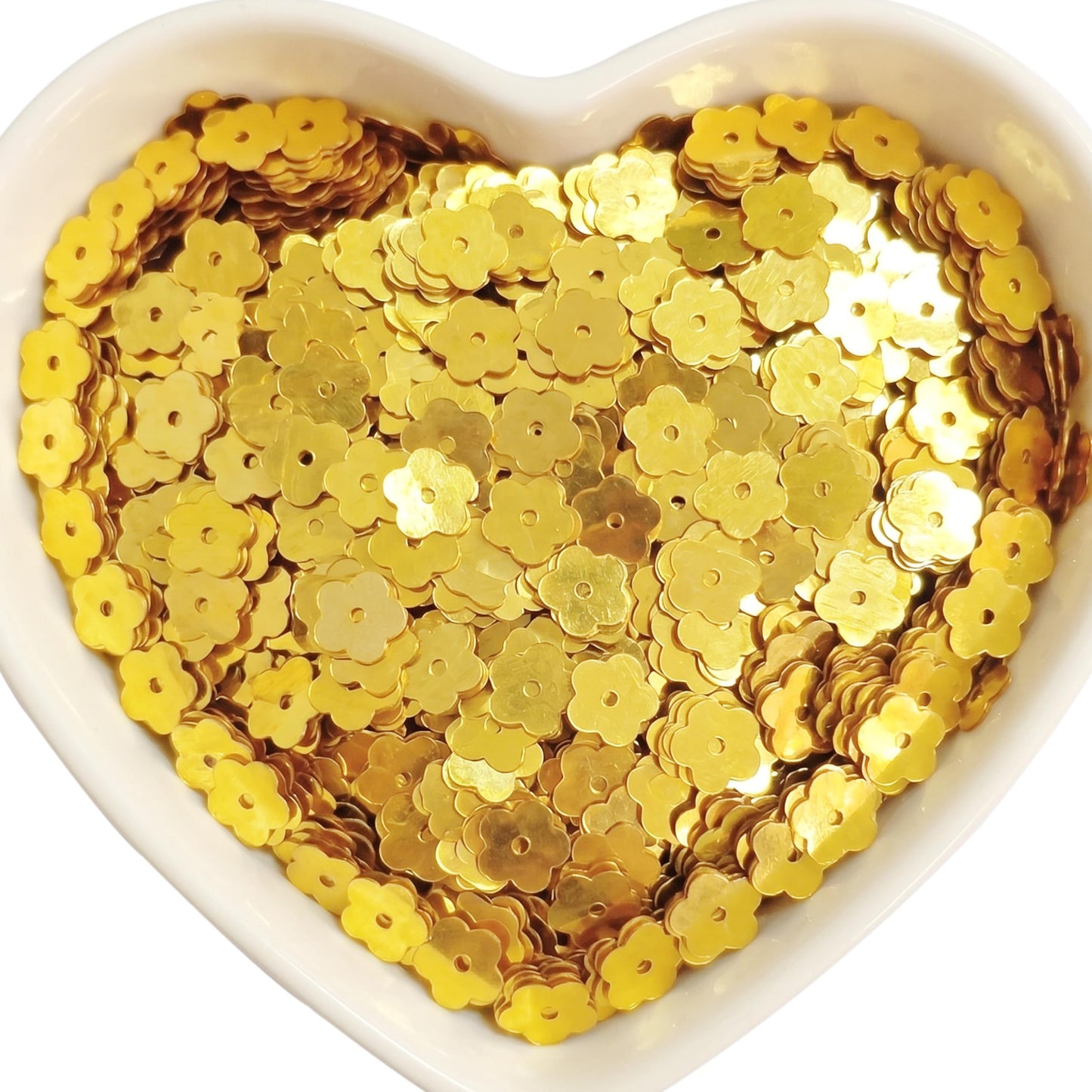Add festive shine to aari embroidery and maggam work with 7mm gold aari work sparkle pieces.